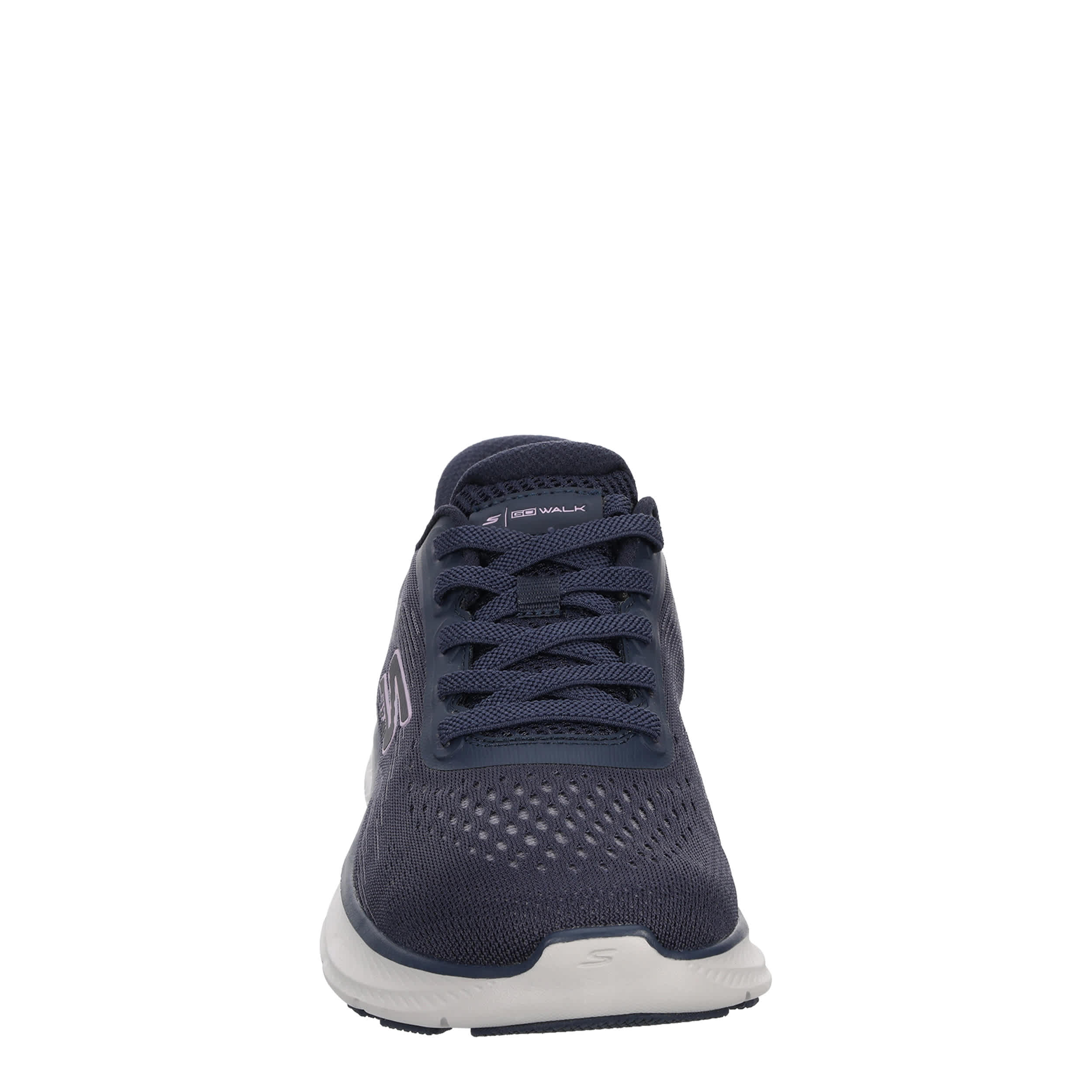 SKECHERS-WOMENS SLIP-INS GO WALK FLEX PLUS RUNNING SHOE-NAVY & PURPLE