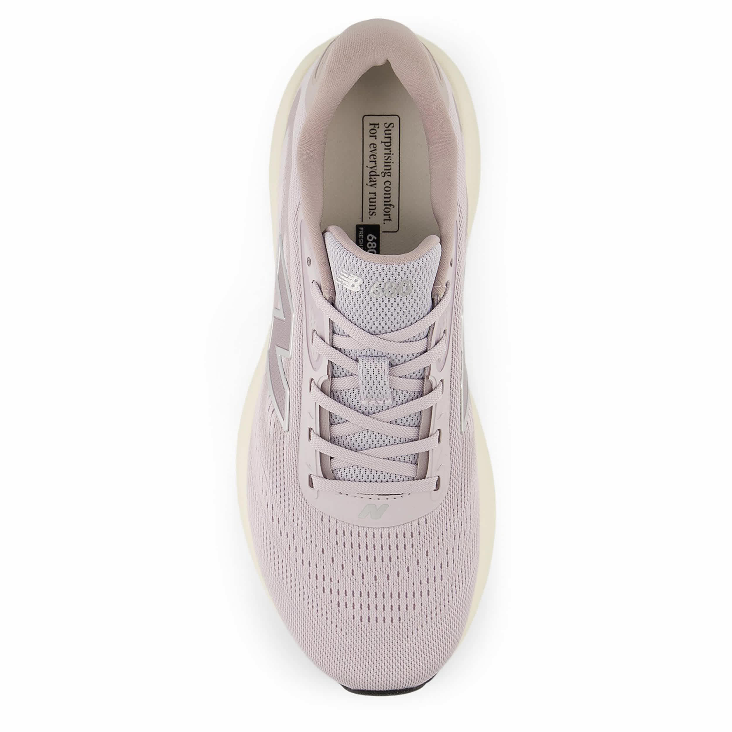 NEW BALANCE-WOMENS FRESH FOAM 680 V9 RUNNING SHOE-PALE GREY & LILAC