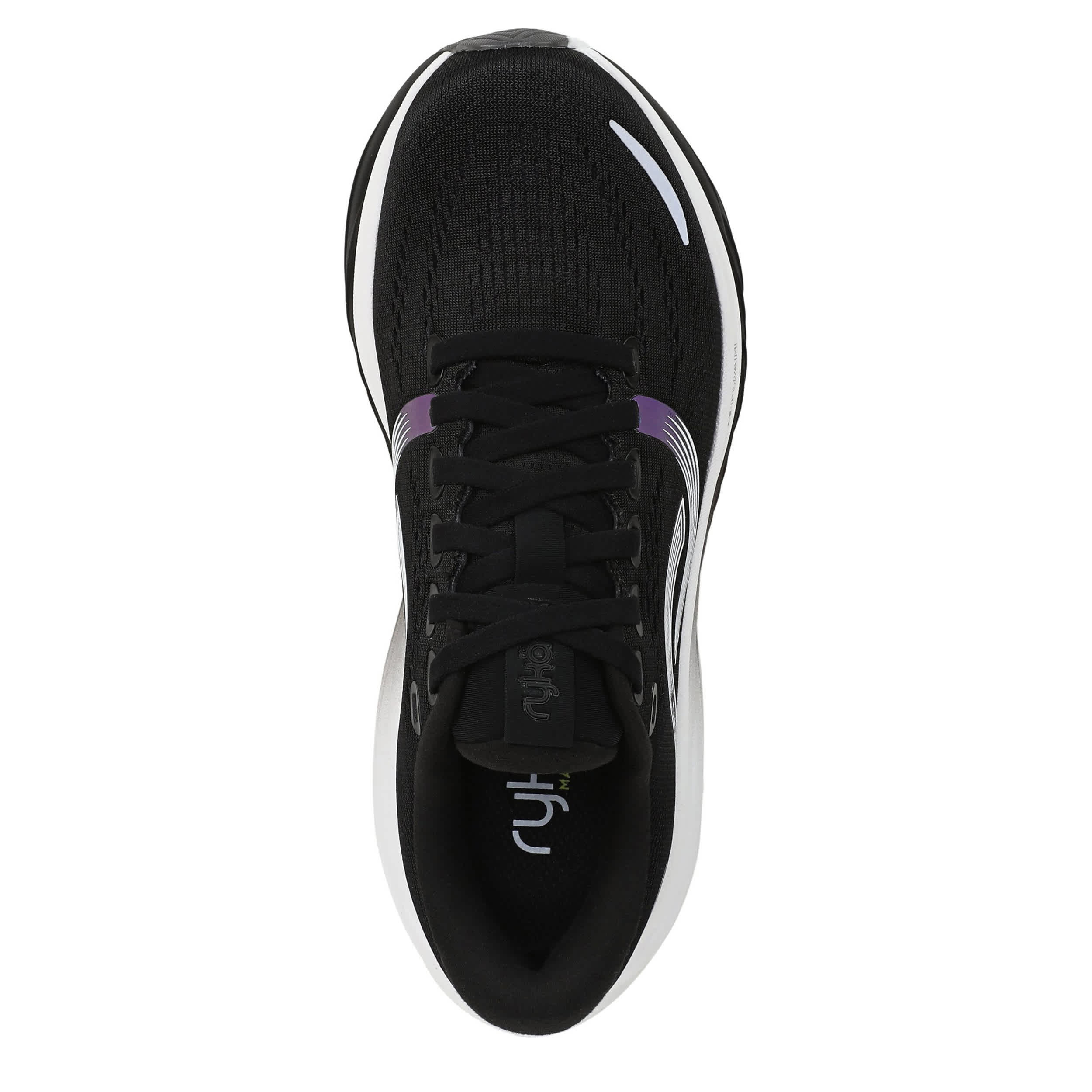 RYKA-WOMENS WINDSWIFT LX RUNNING SHOE-BLACK & WHITE