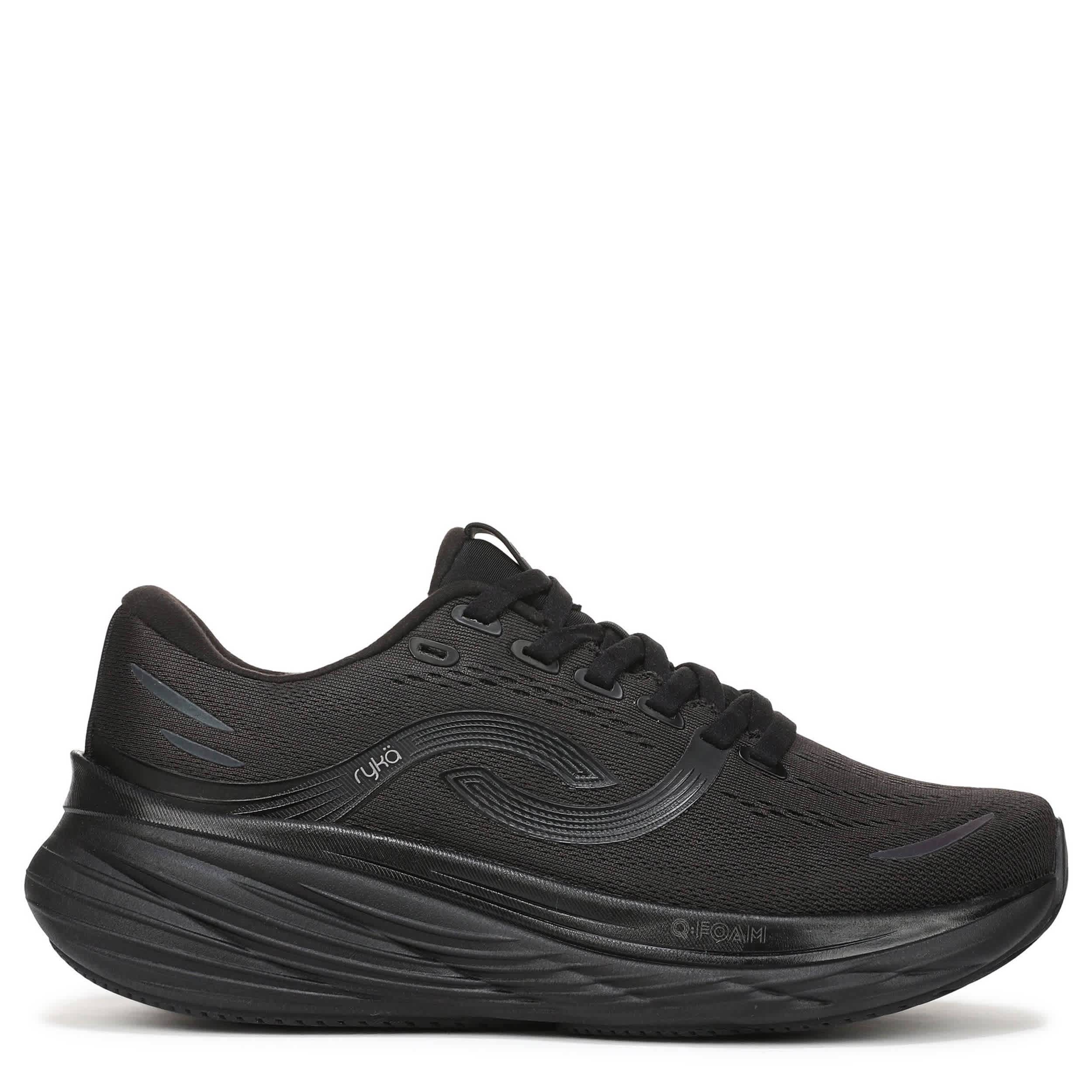 RYKA-WOMENS WINDSWIFT LX RUNNING SHOE-BLACK & BLACK