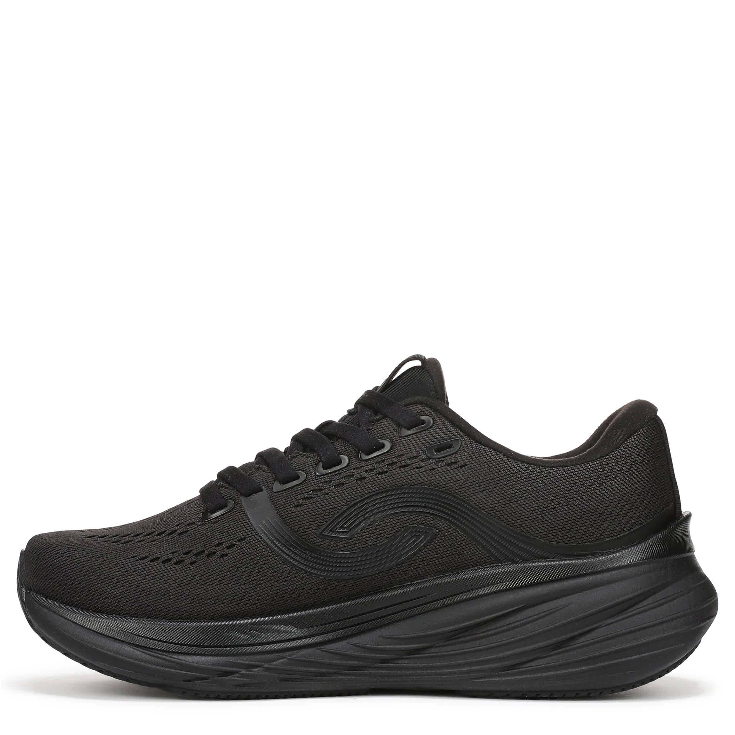 RYKA-WOMENS WINDSWIFT LX RUNNING SHOE-BLACK & BLACK