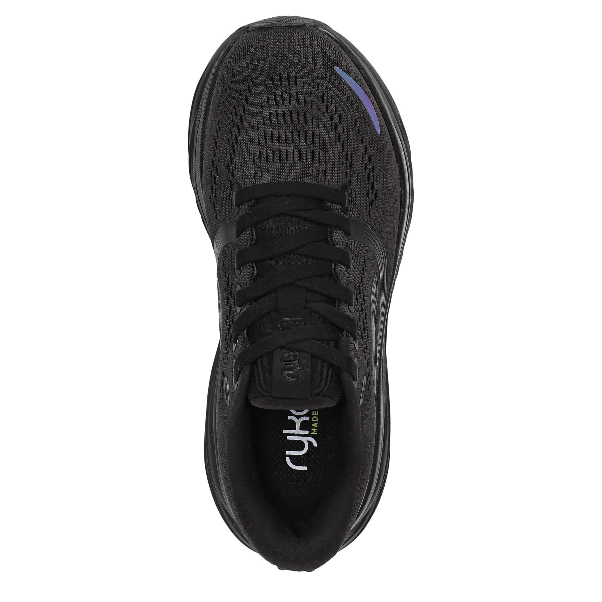 RYKA-WOMENS WINDSWIFT LX RUNNING SHOE-BLACK & BLACK