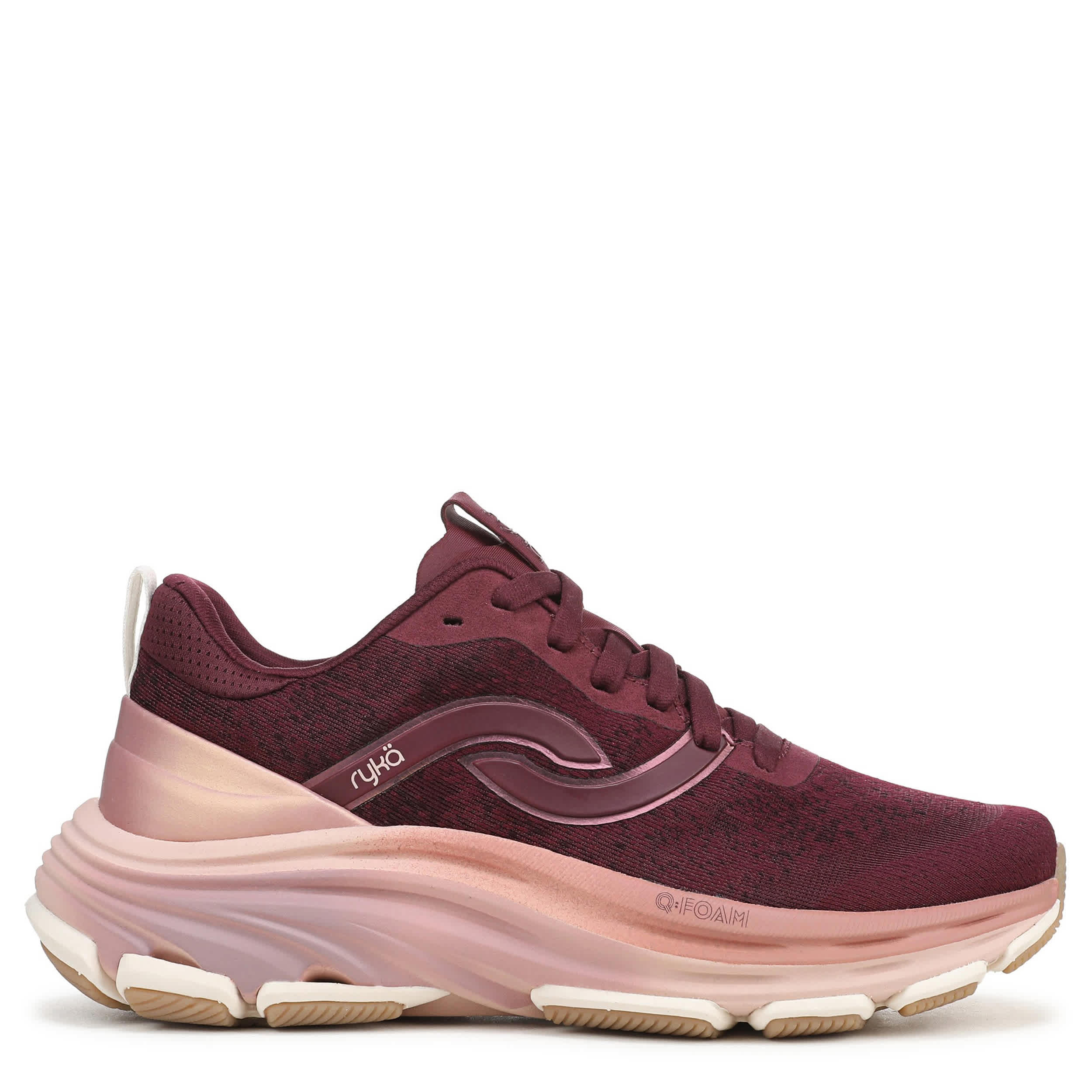 RYKA-WOMENS DEDICATE LX WALKING SNEAKER-DARK RED & 