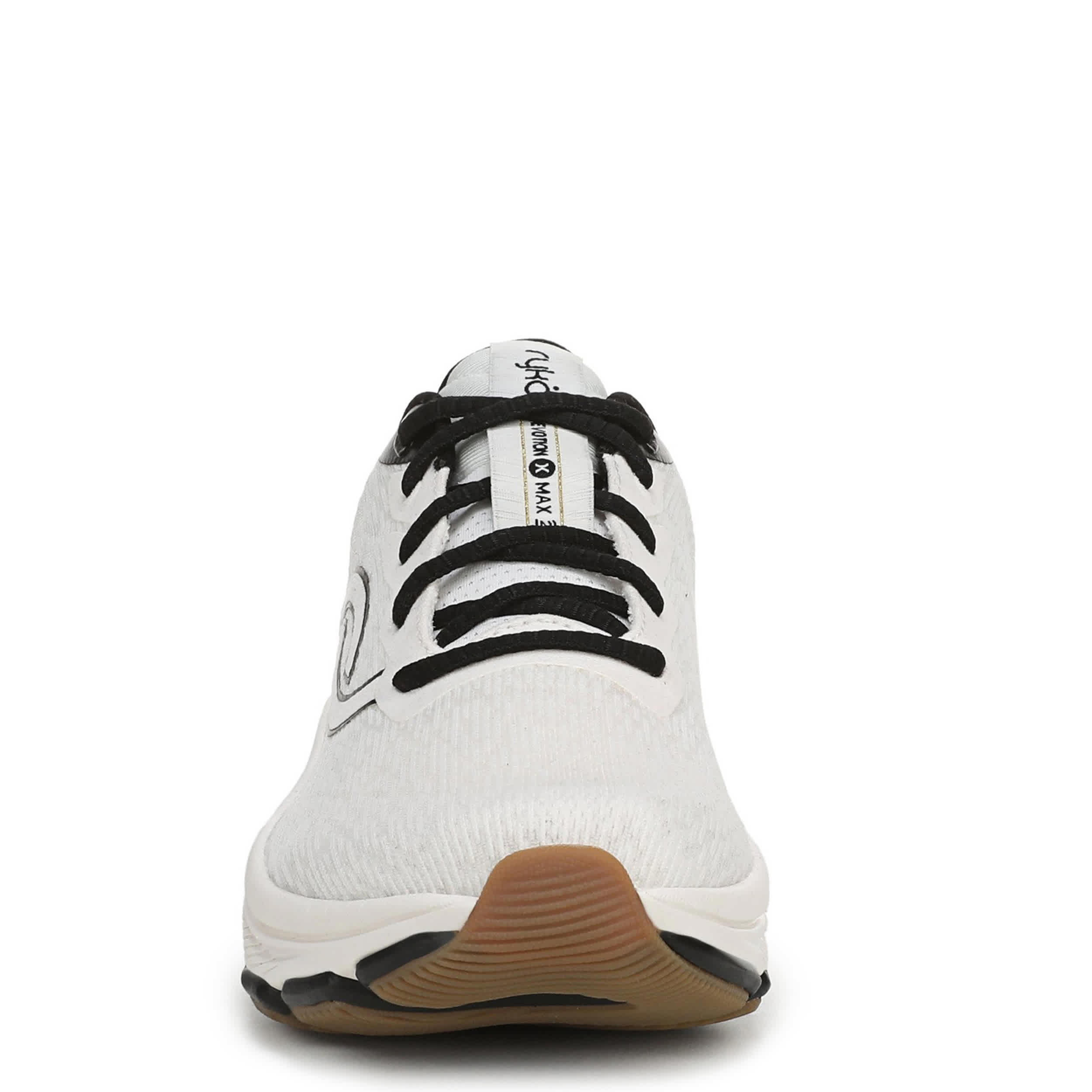 RYKA-WOMENS DEVOTION X MAX 2 WALKING SNEAKER-WHITE & BLACK
