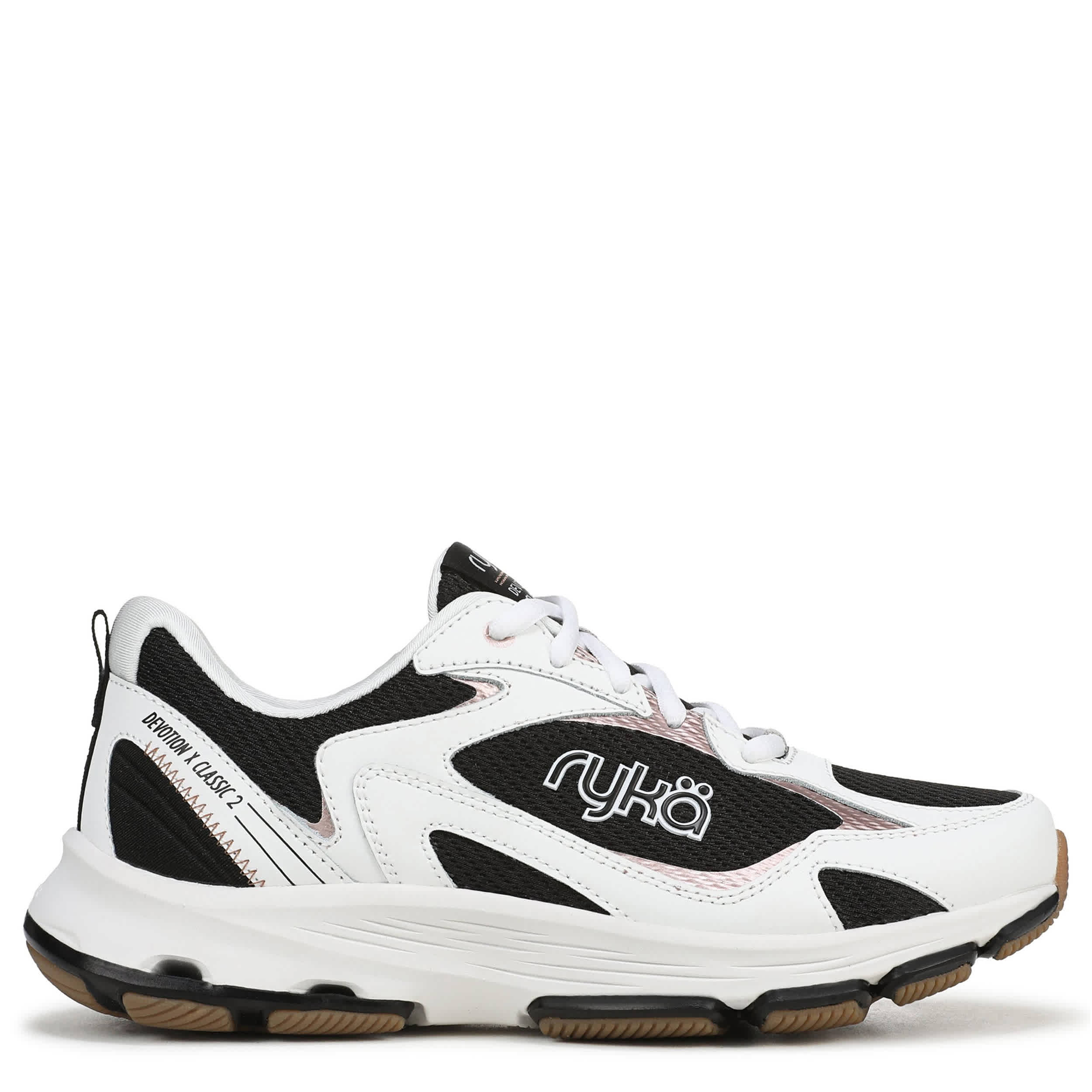 RYKA-WOMENS DEVOTION X CLASSIC 2 WALKING SNEAKER-WHITE & BLACK