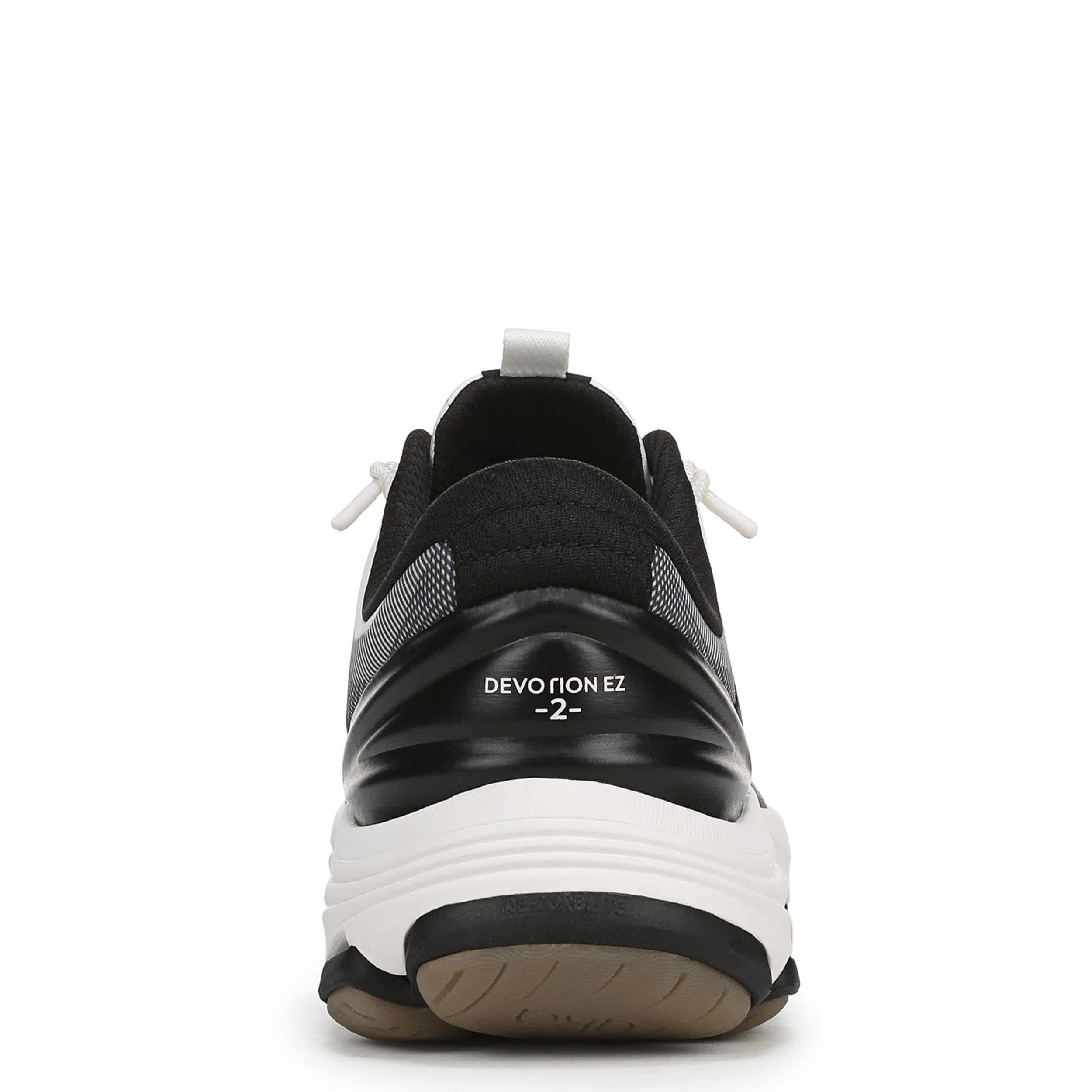 RYKA-WOMENS DEVOTION EZ 2 WALKING SNEAKER-WHITE & BLACK