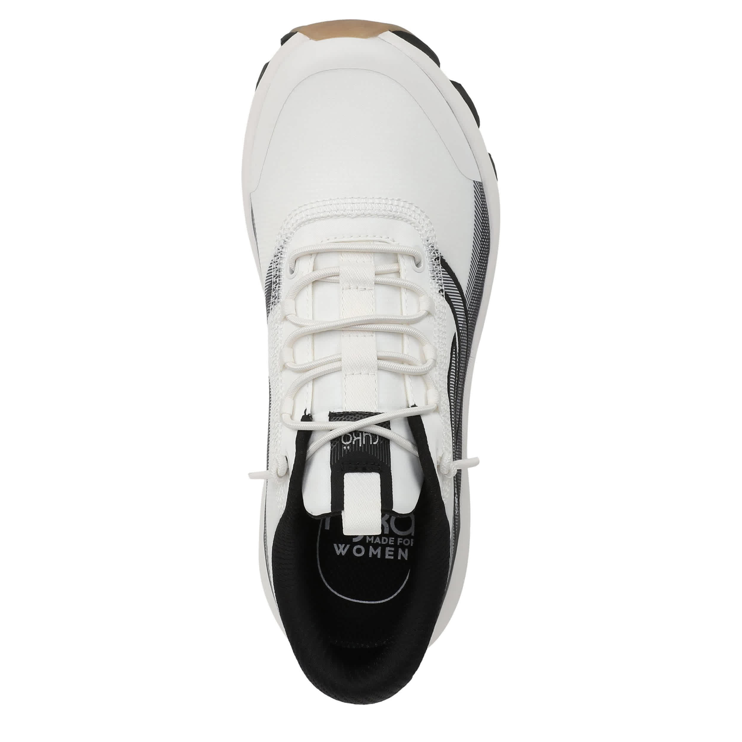 RYKA-WOMENS DEVOTION EZ 2 WALKING SNEAKER-WHITE & BLACK