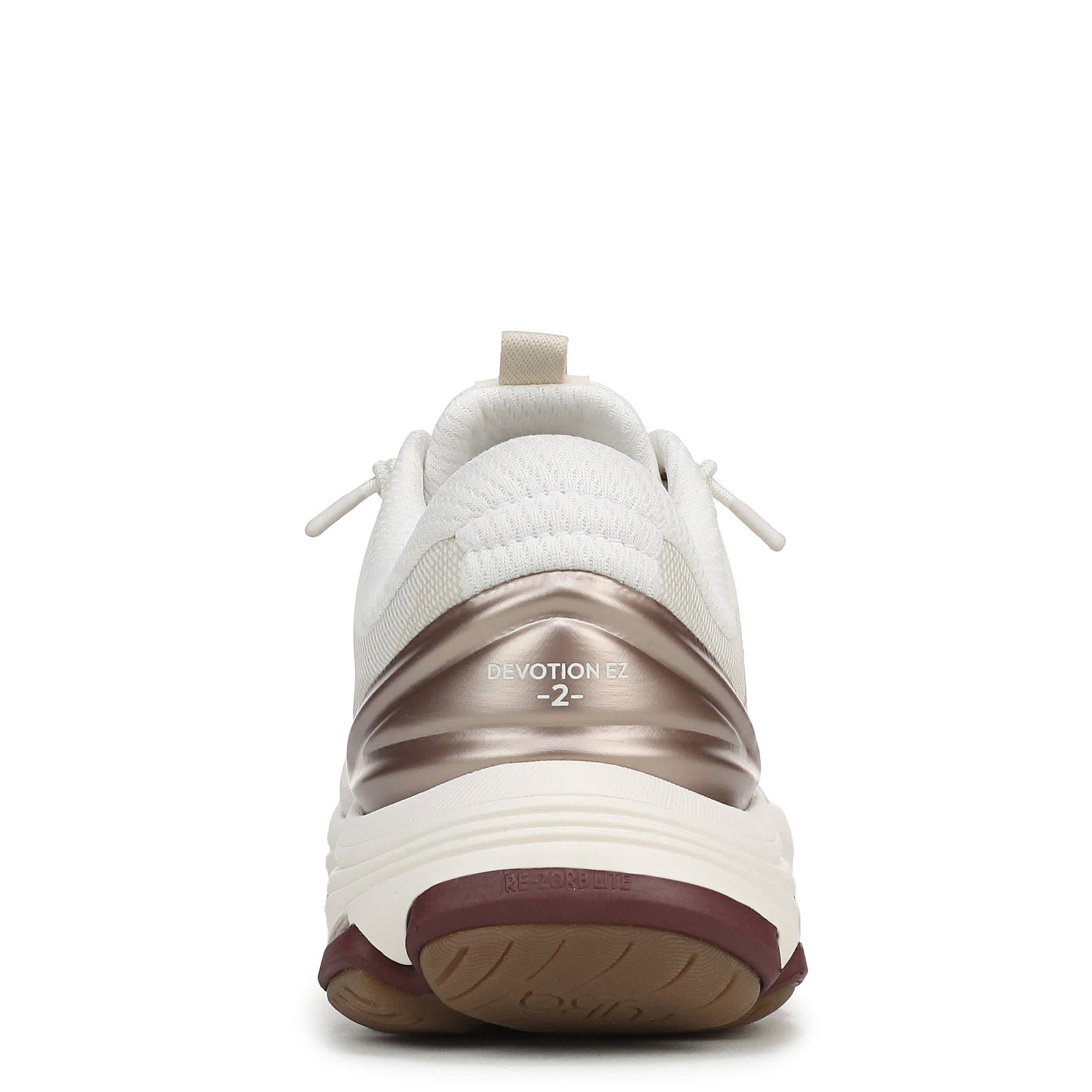 RYKA-WOMENS DEVOTION EZ 2 WALKING SNEAKER-WHITE & BEIGE