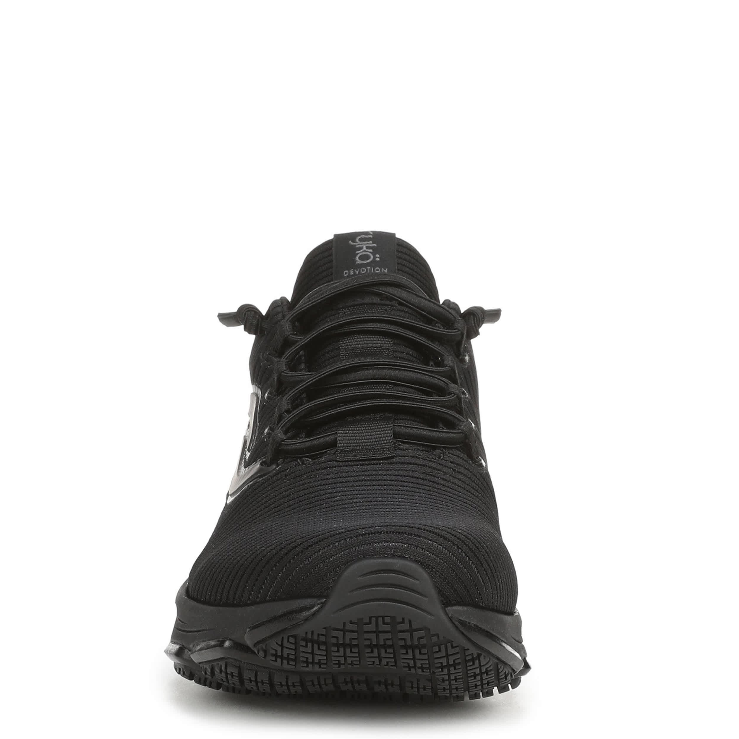 RYKA-WOMENS DEVOTION EZ SR WALKING SNEAKER-BLACK & BLACK