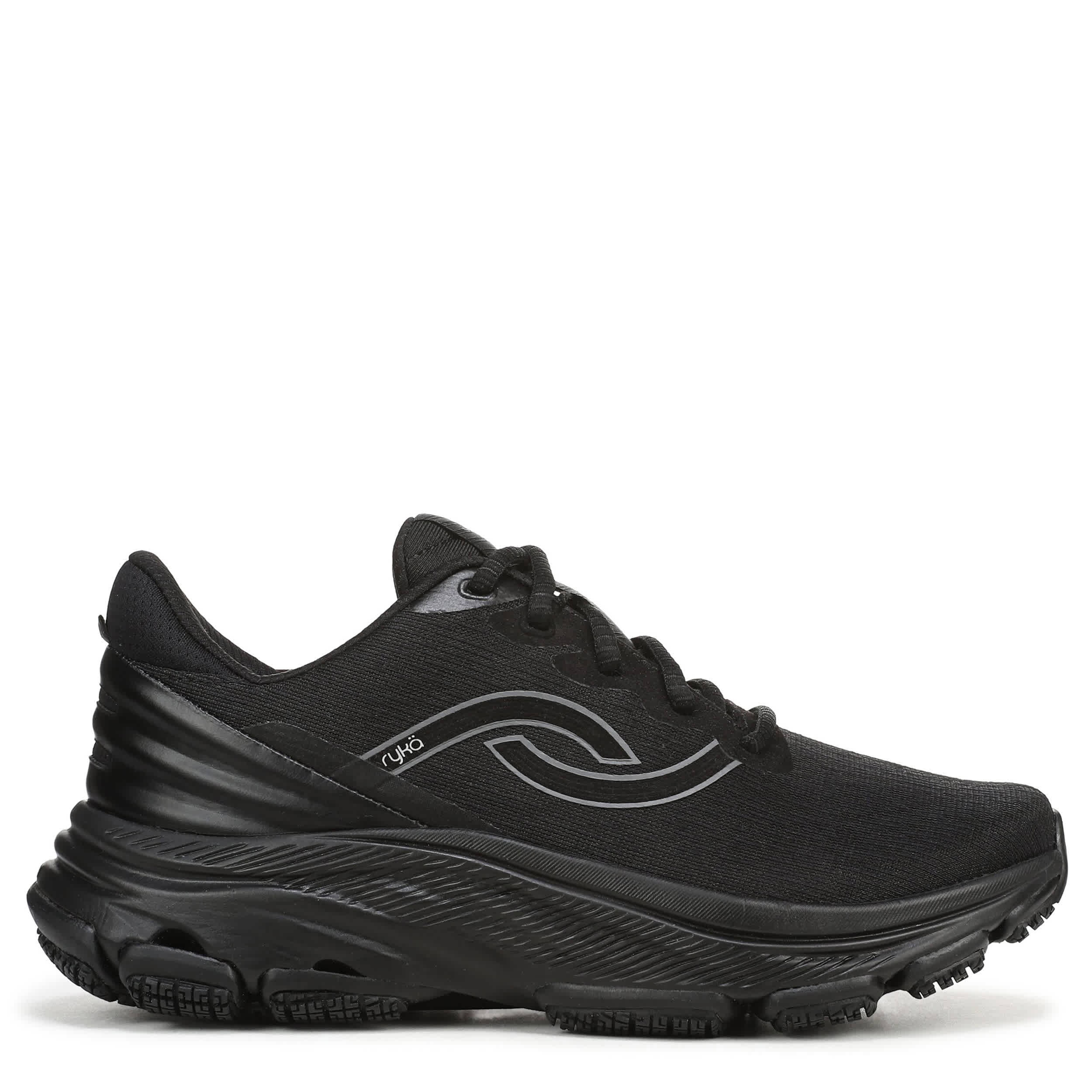 RYKA-WOMENS DEVOTION MAX SR WALKING SNEAKER-BLACK & BLACK