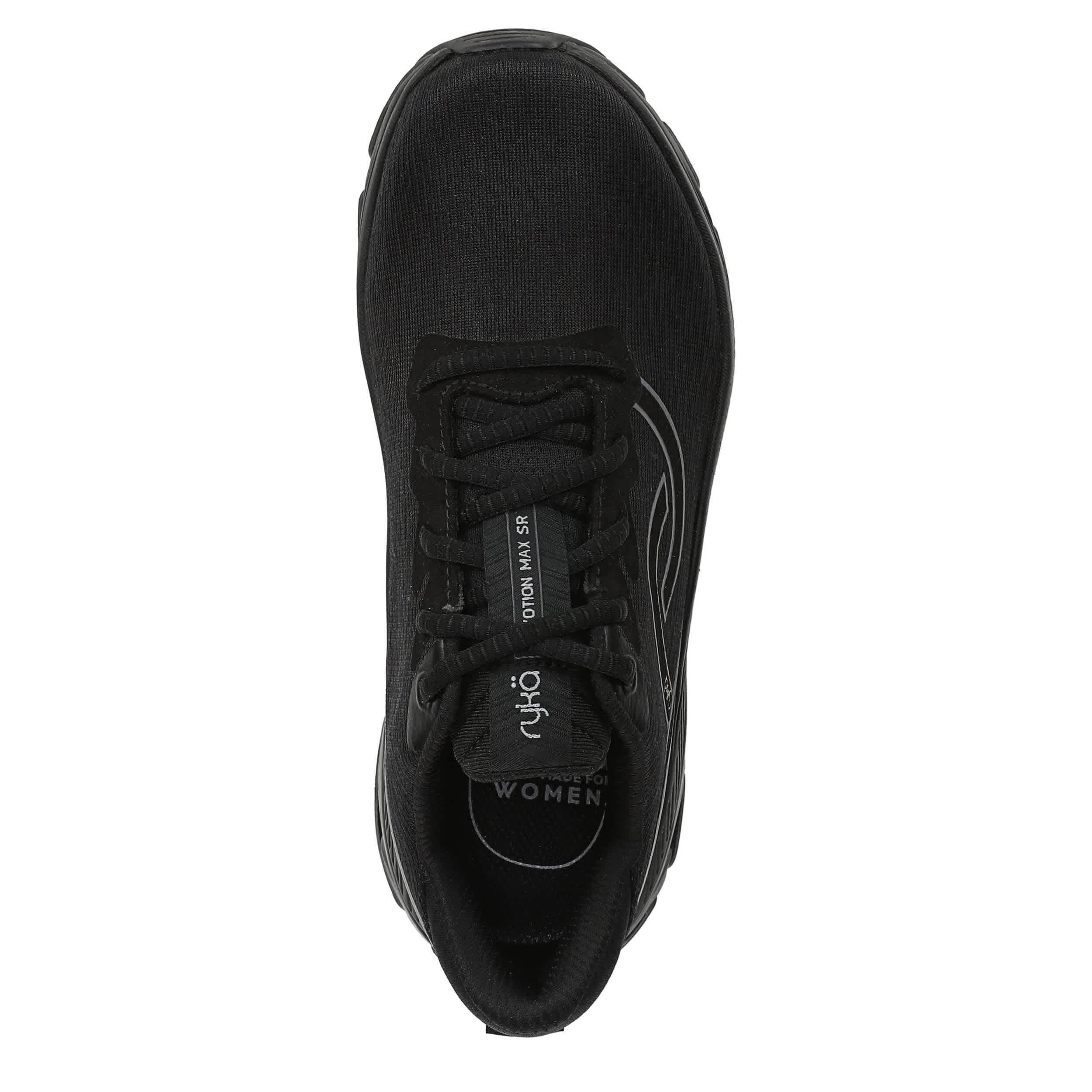 RYKA-WOMENS DEVOTION MAX SR WALKING SNEAKER-BLACK & BLACK