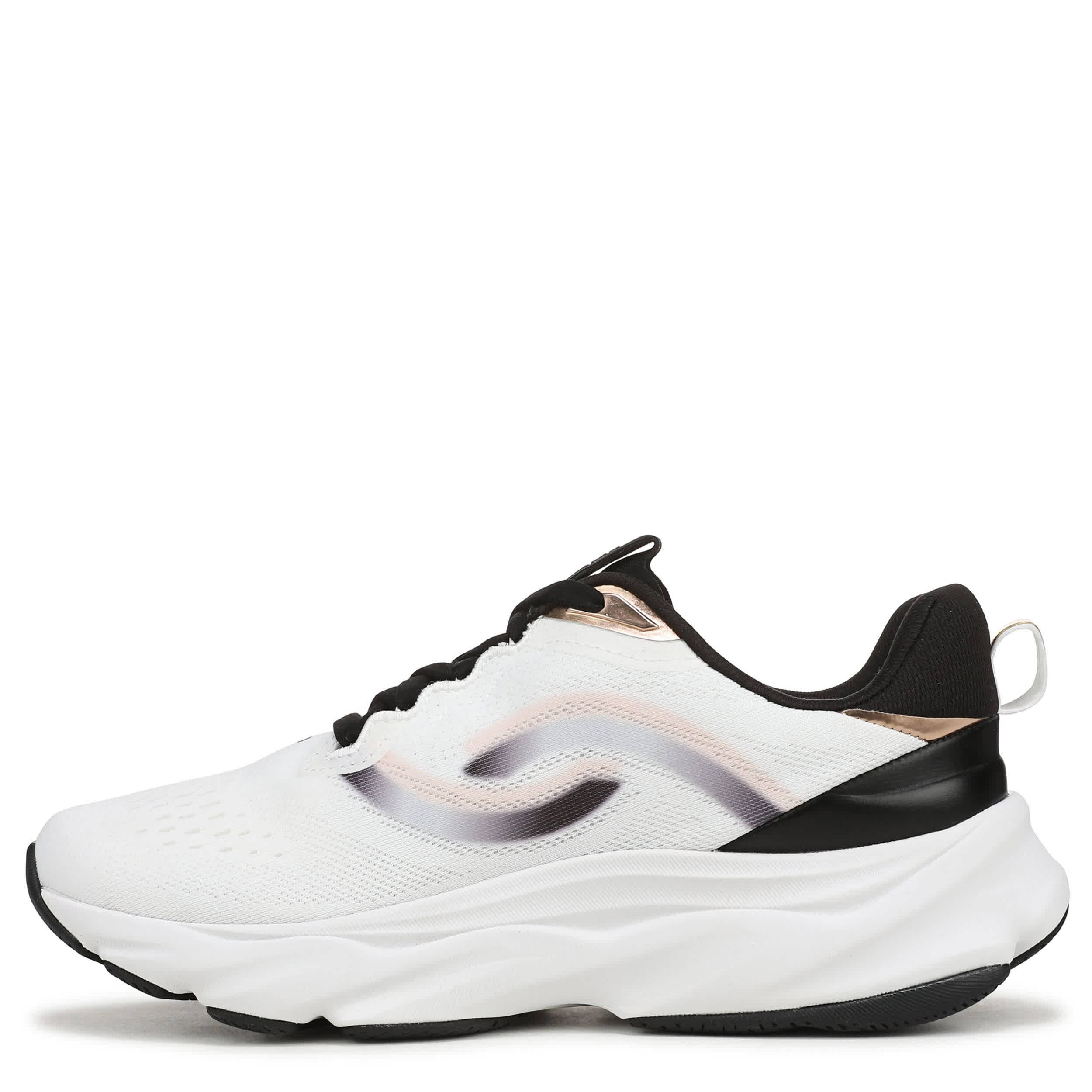 RYKA-WOMENS ELEVATE LX 2 WALKING SNEAKER-WHITE & BLACK