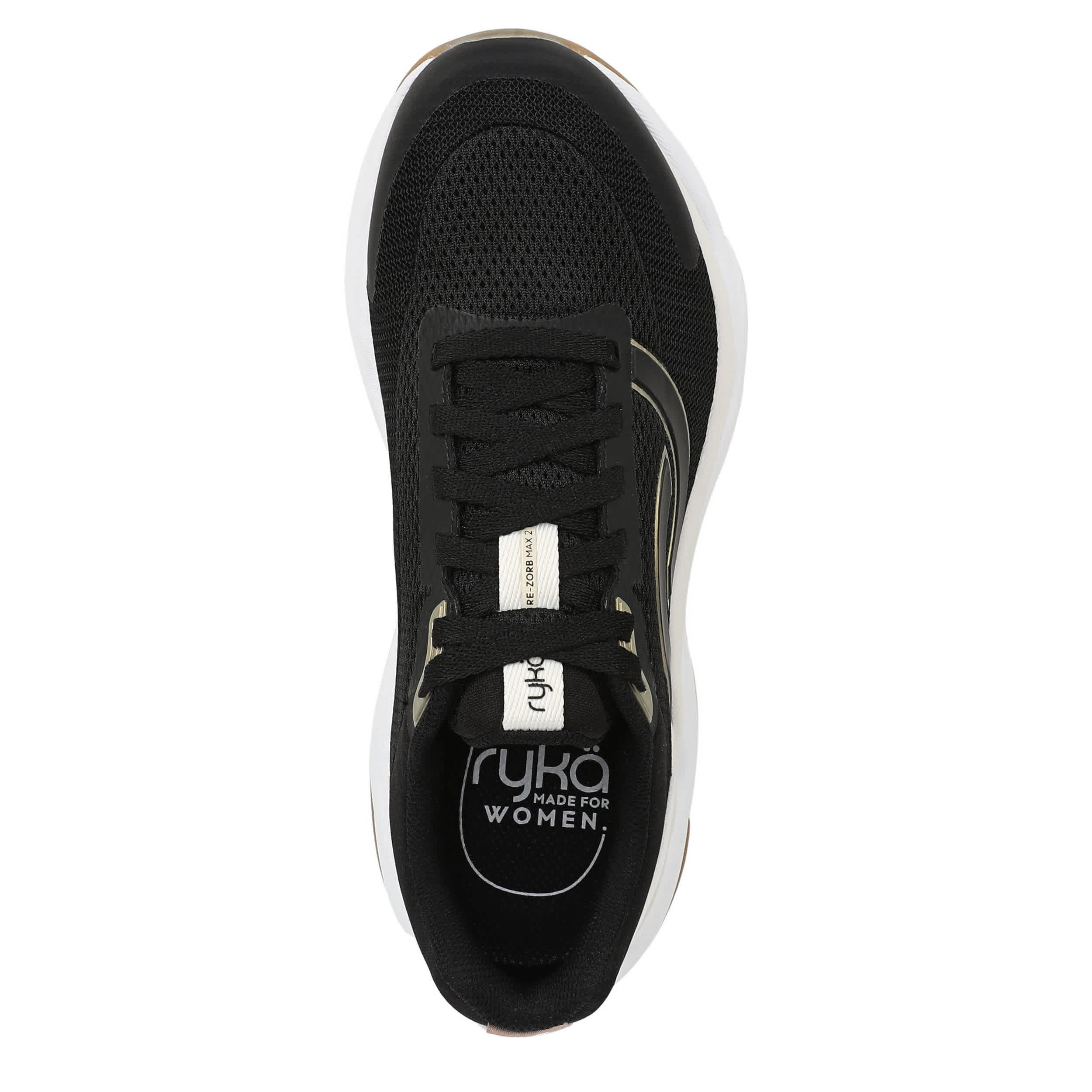 RYKA-WOMENS REZORB MAX 2 WALKING SNEAKER-BLACK & 