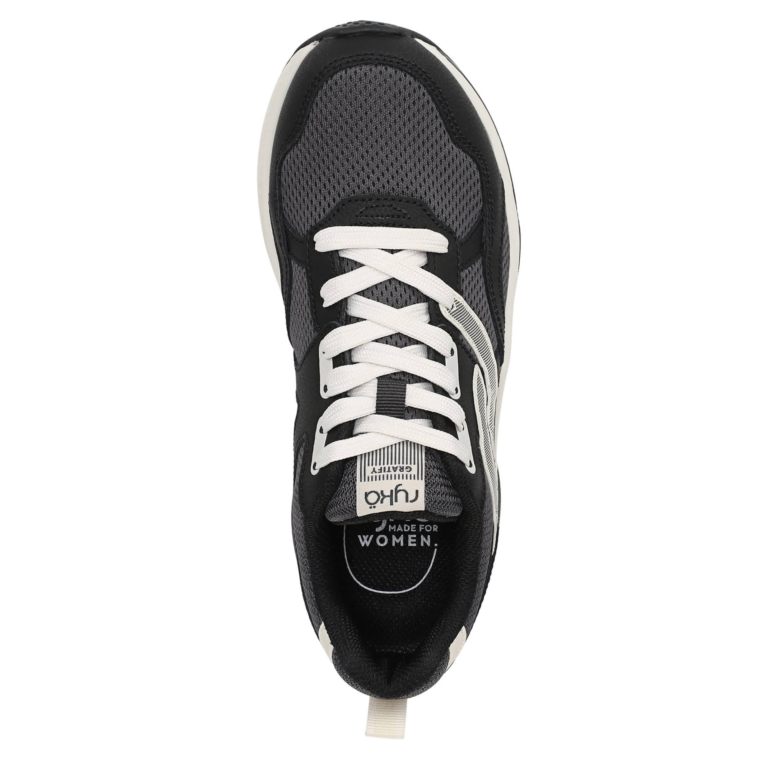 RYKA-WOMENS GRATIFY WALKING SNEAKER-BLACK & 
