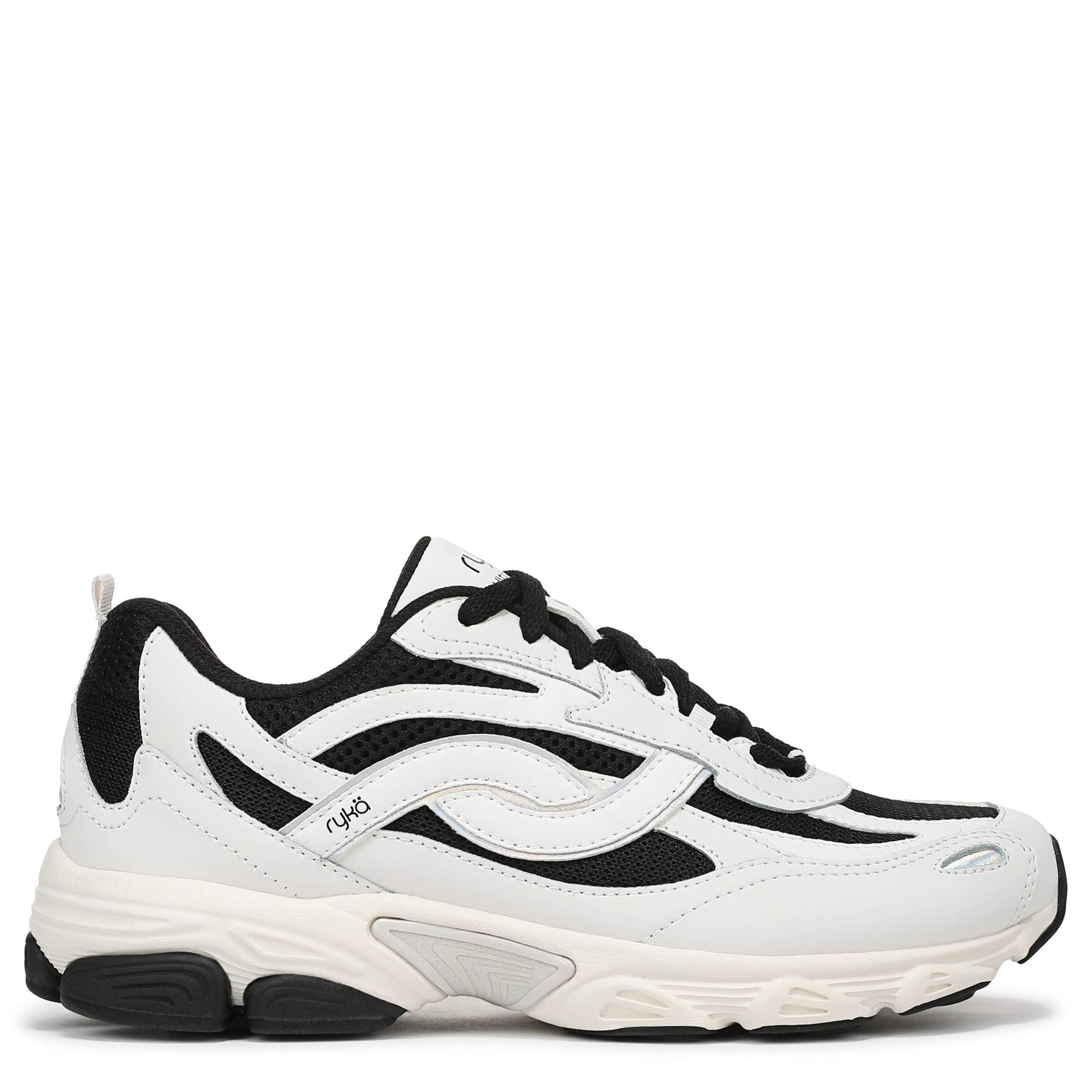 RYKA-WOMENS ULTIMATE X WALKING SNEAKER-BLACK & WHITE