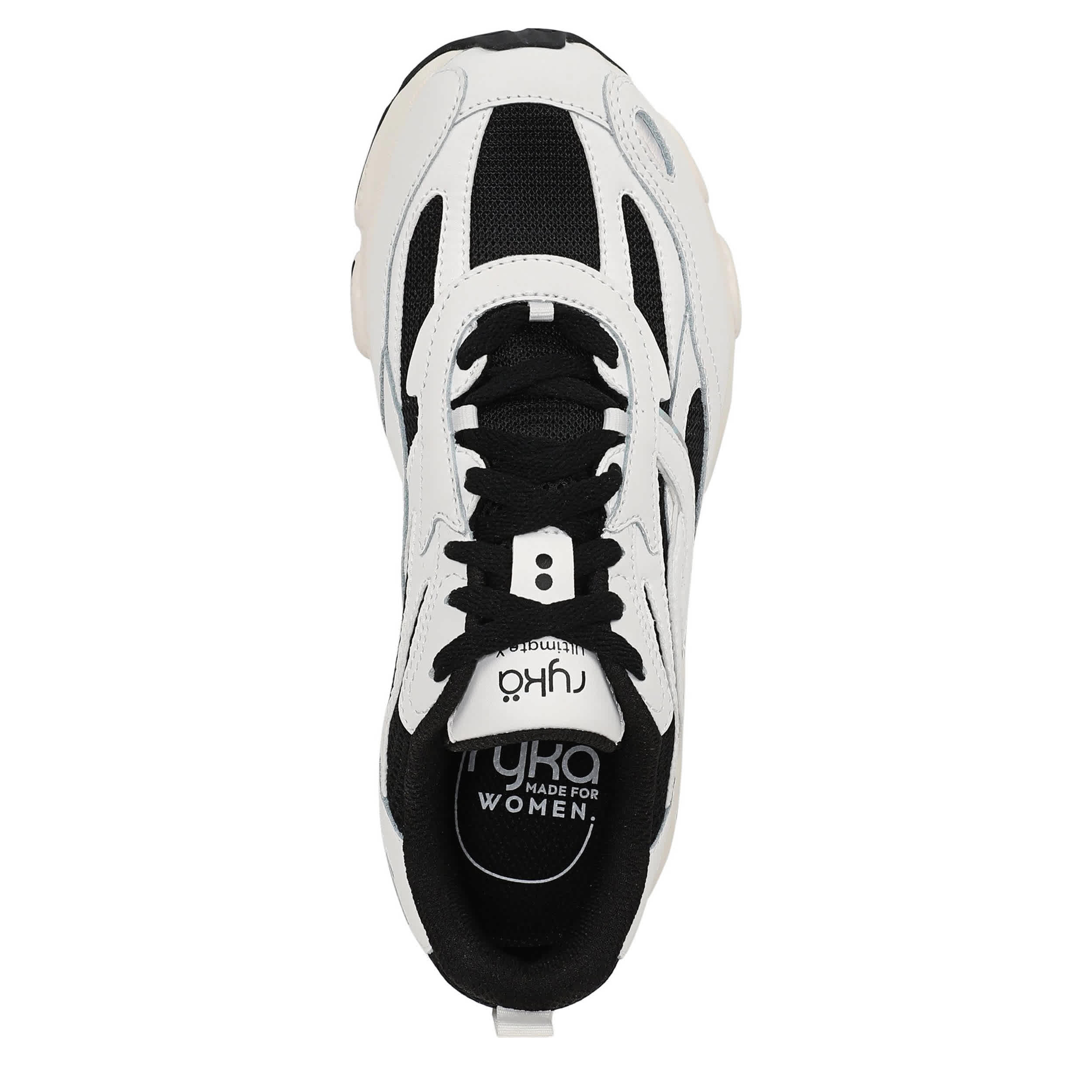 RYKA-WOMENS ULTIMATE X WALKING SNEAKER-BLACK & WHITE