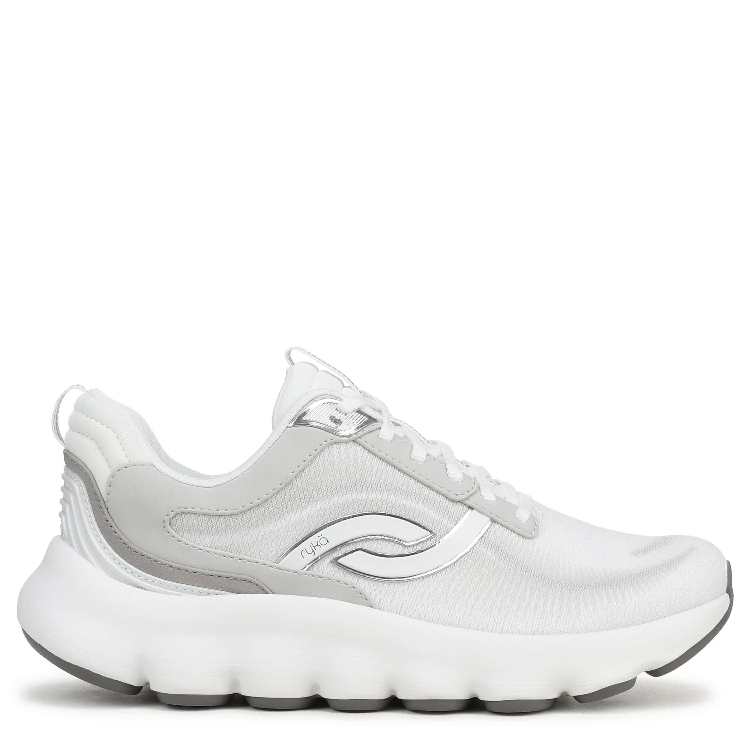RYKA-WOMENS PODFLOW 2 WALKING SNEAKER-WHITE & WHITE