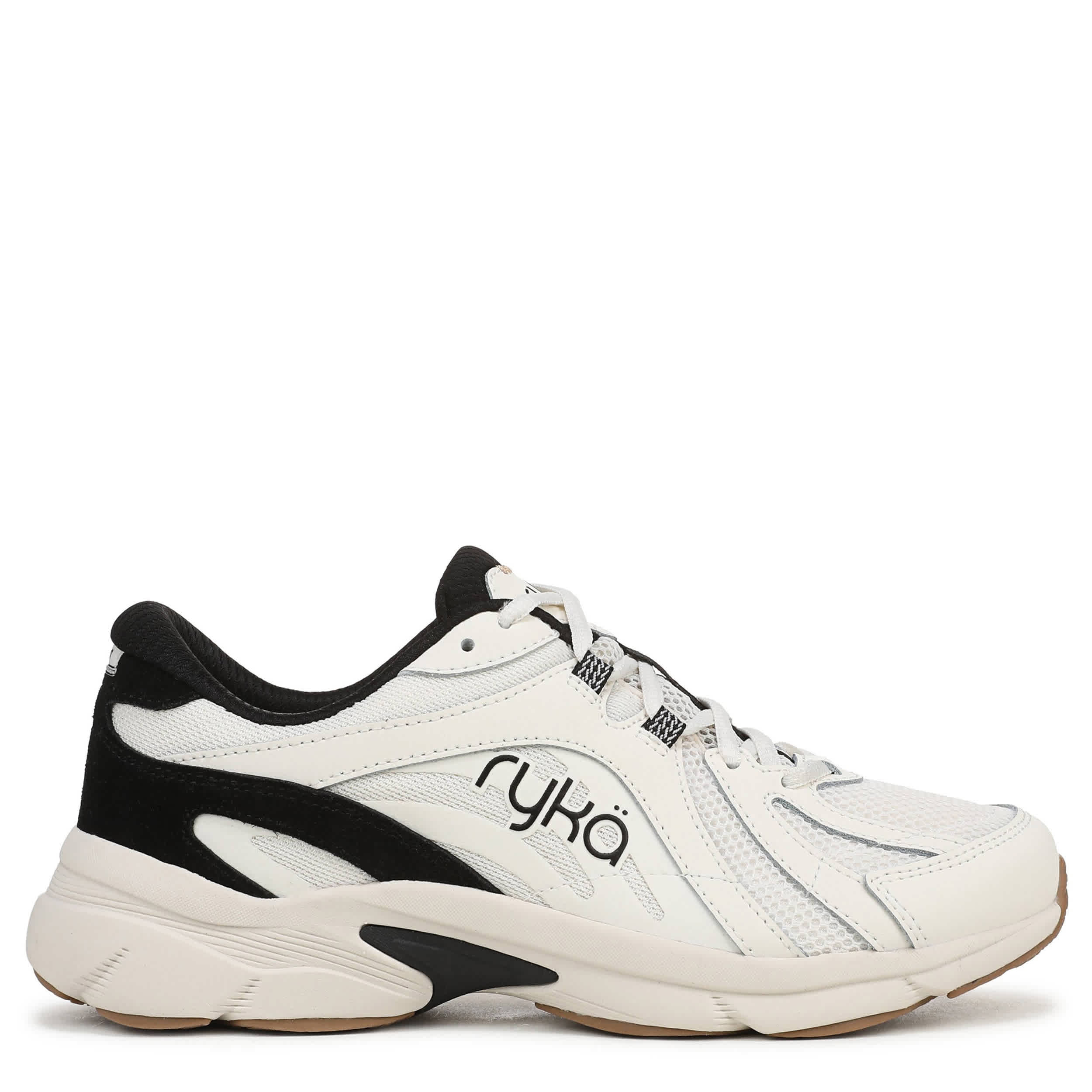 RYKA-WOMENS SKYLIFT WALKING SHOE-WHITE & BLACK