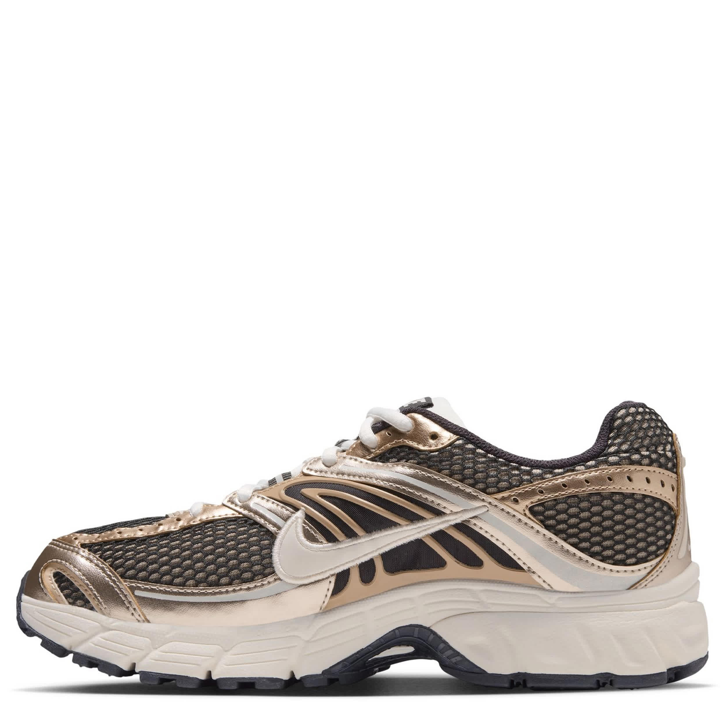 NIKE-WOMENS AIR MAX MOTO 2K SNEAKER-CHAMPAGNE & BLACK