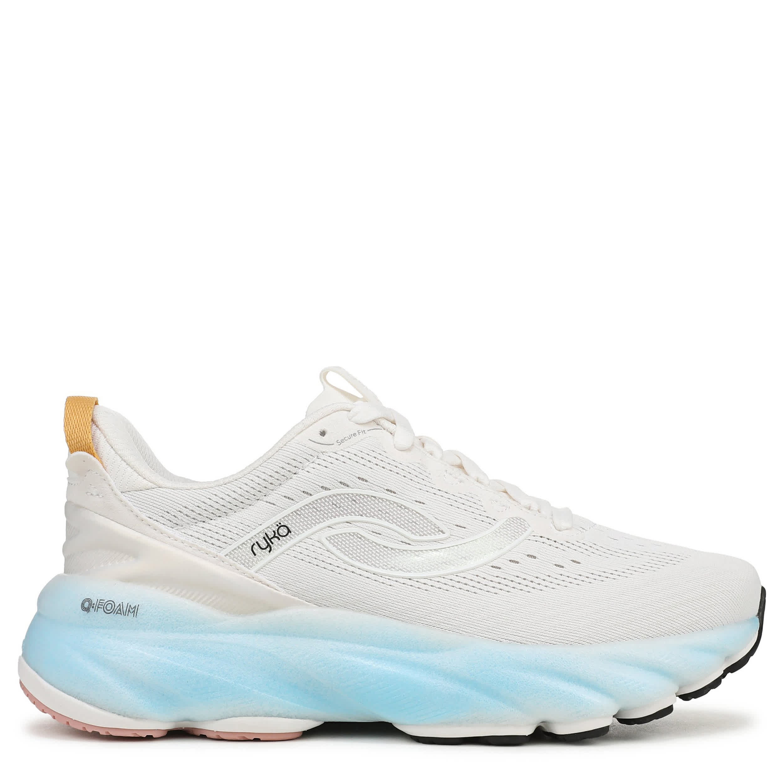 RYKA-WOMENS DISTANCE LX RUNNING SHOE-WHITE & BLUE