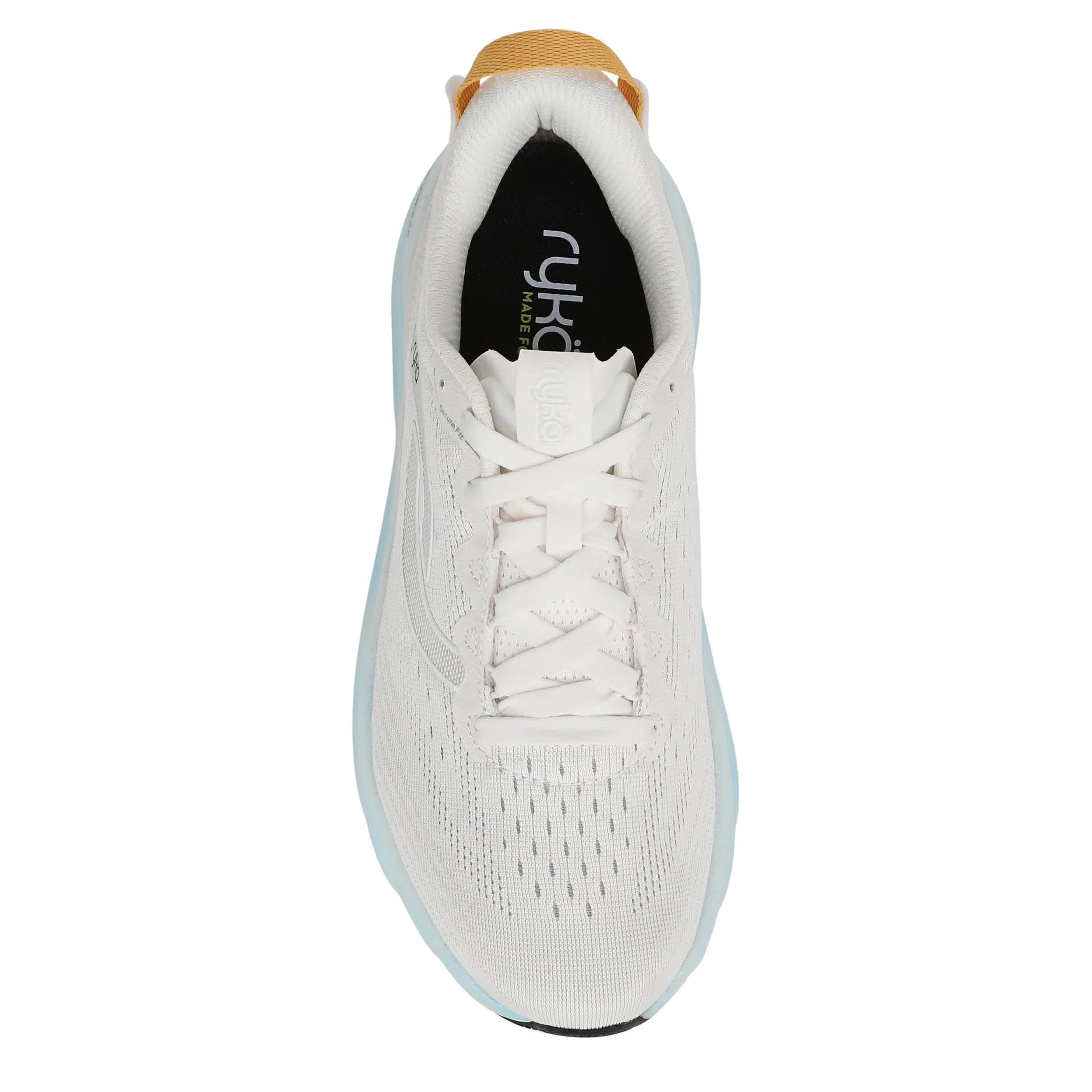 RYKA-WOMENS DISTANCE LX RUNNING SHOE-WHITE & BLUE