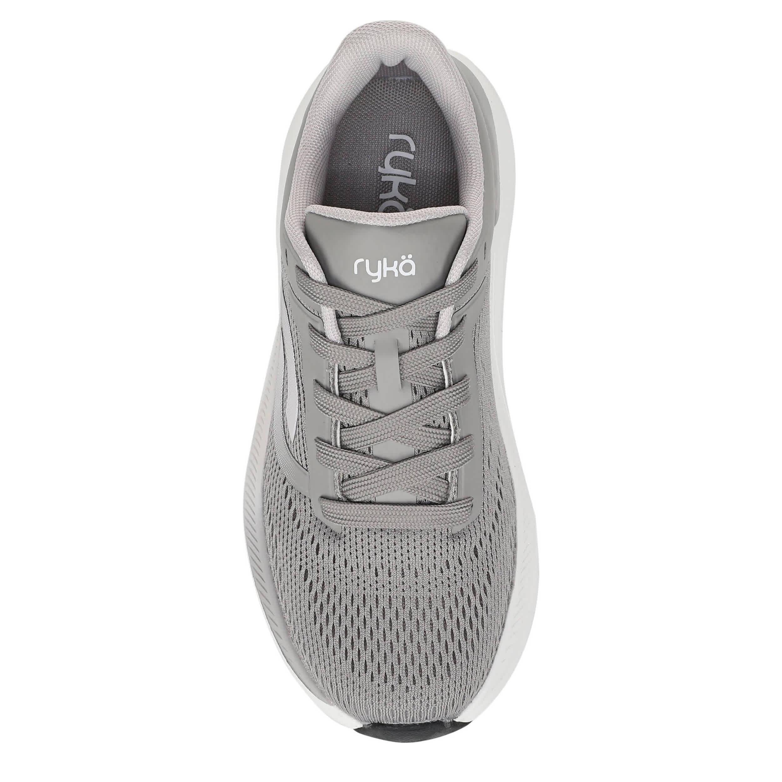 RYKA-WOMENS CONVOY WALKING SNEAKER-GREY & WHITE