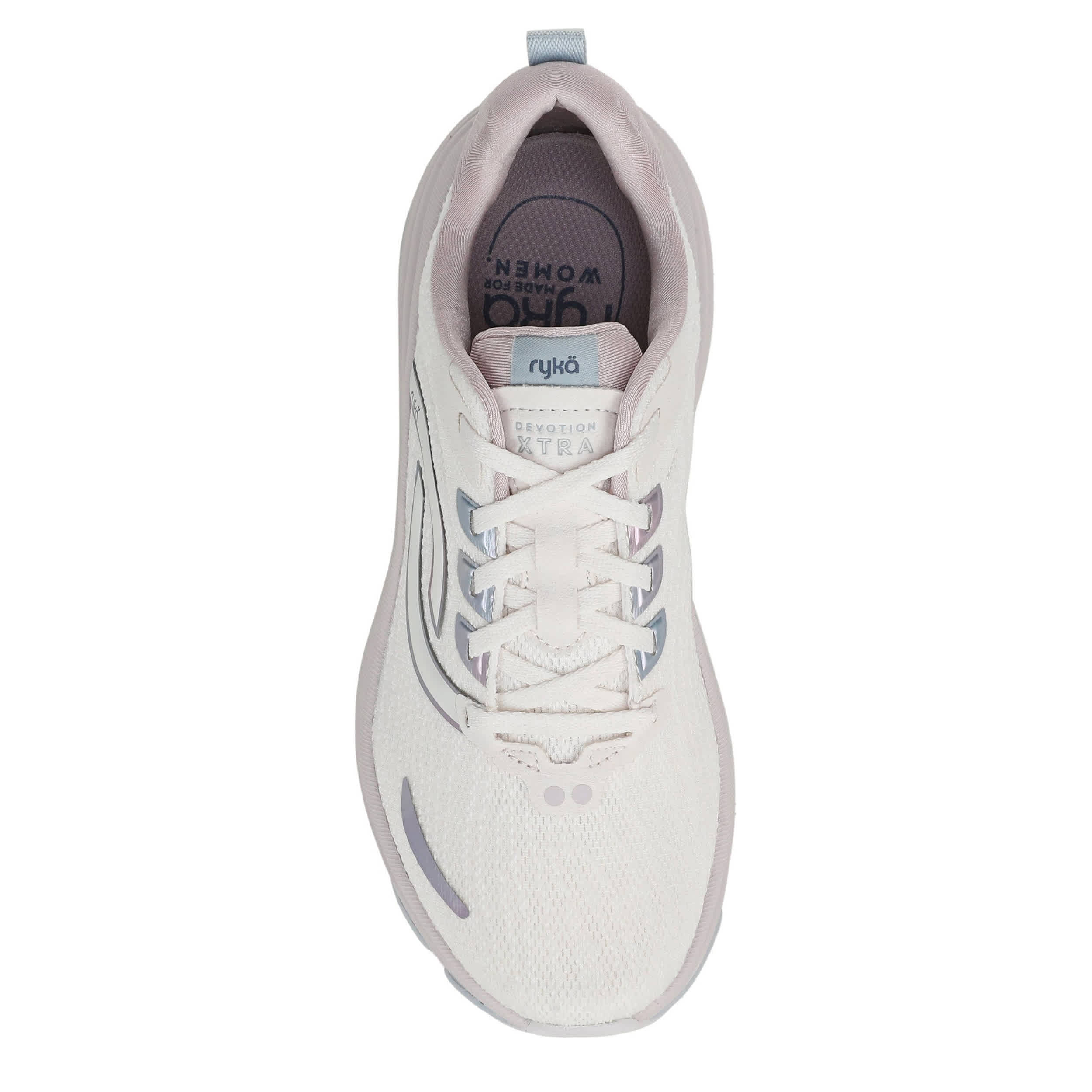 RYKA-WOMENS DEVOTION XTRA WALKING SNEAKER-WHITE & 