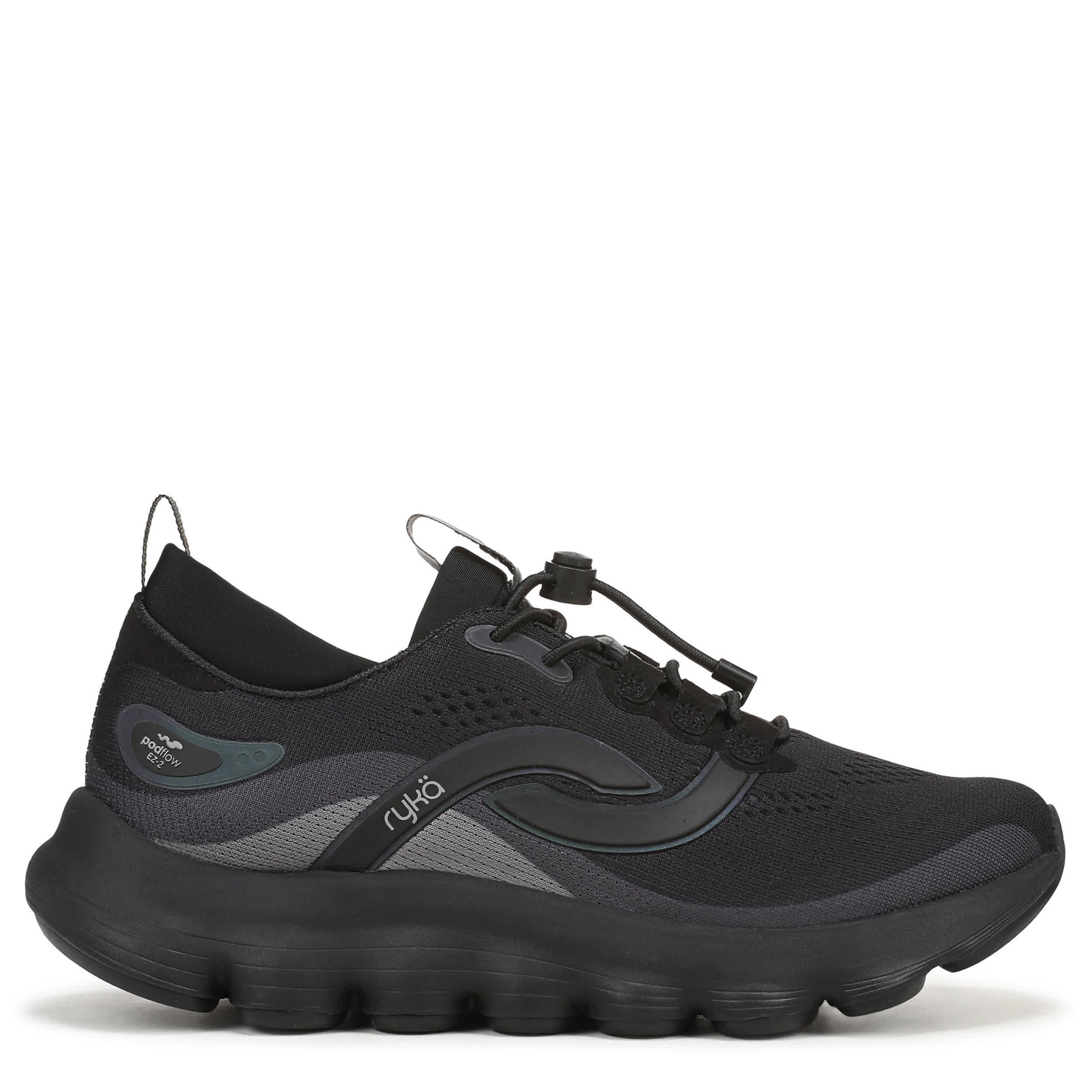 RYKA-WOMENS PODFLOW EZ 2 WALKING SNEAKER-BLACK & 