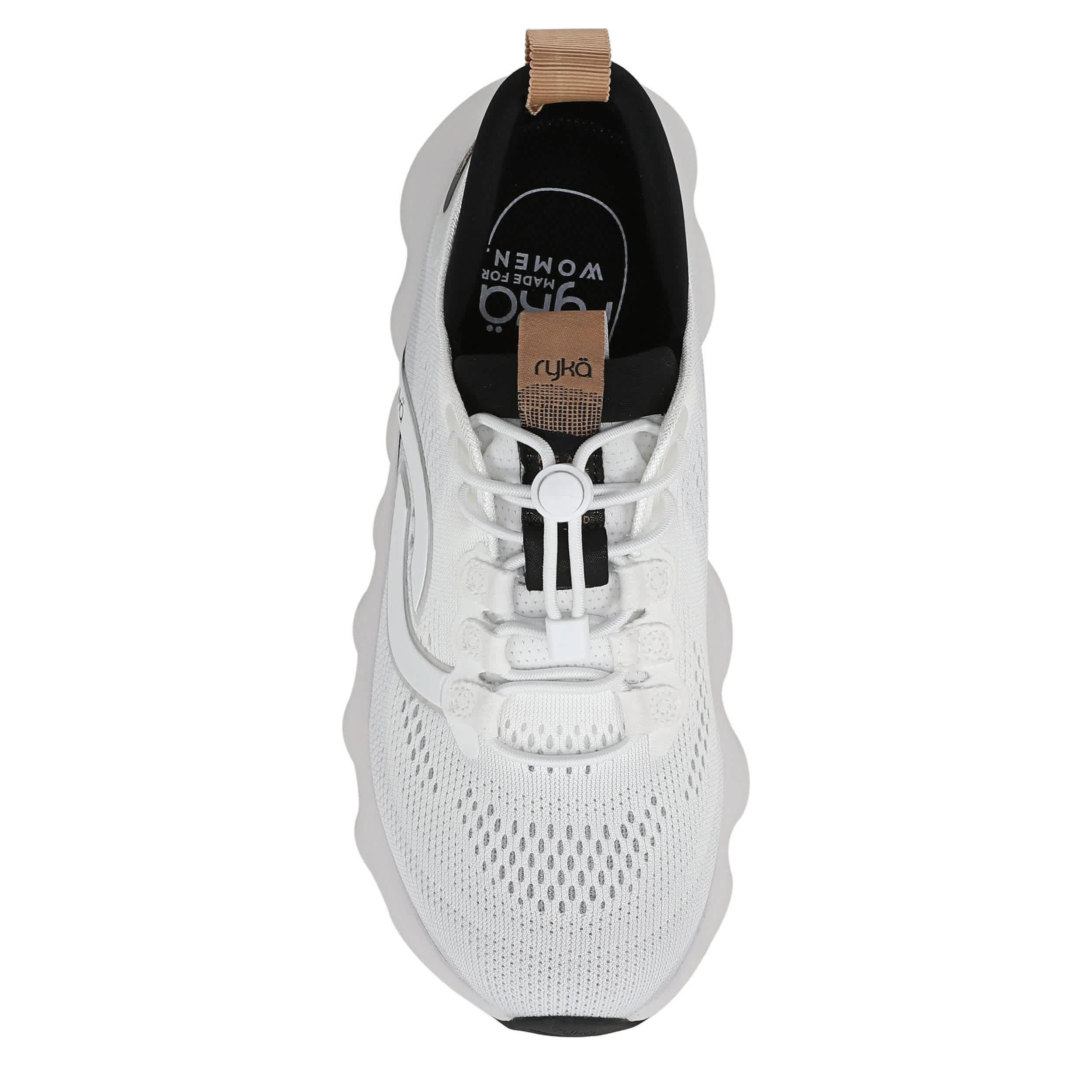 RYKA-WOMENS PODFLOW EZ 2 WALKING SNEAKER-WHITE & 