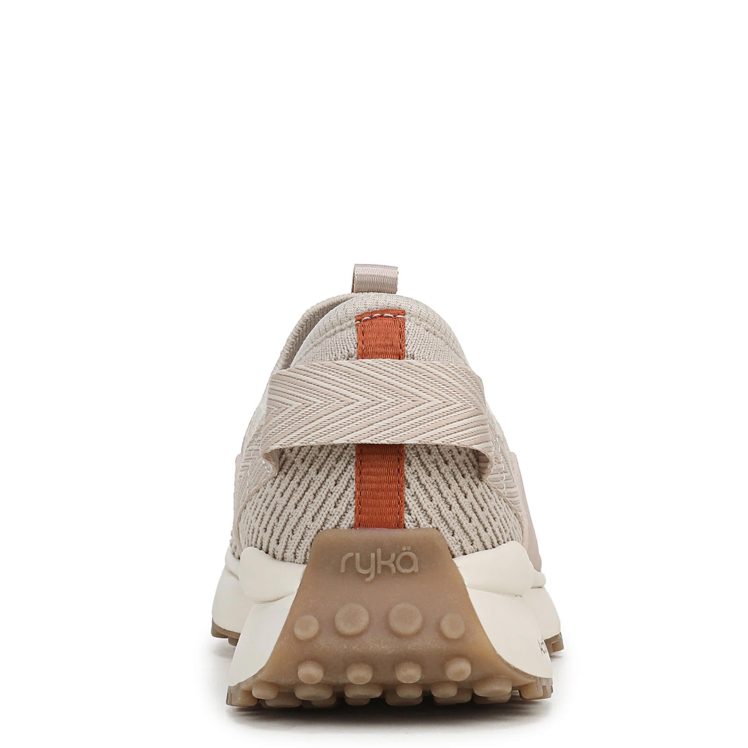 RYKA-WOMENS JUMPSTART KNIT WALKING SNEAKER-BEIGE & 