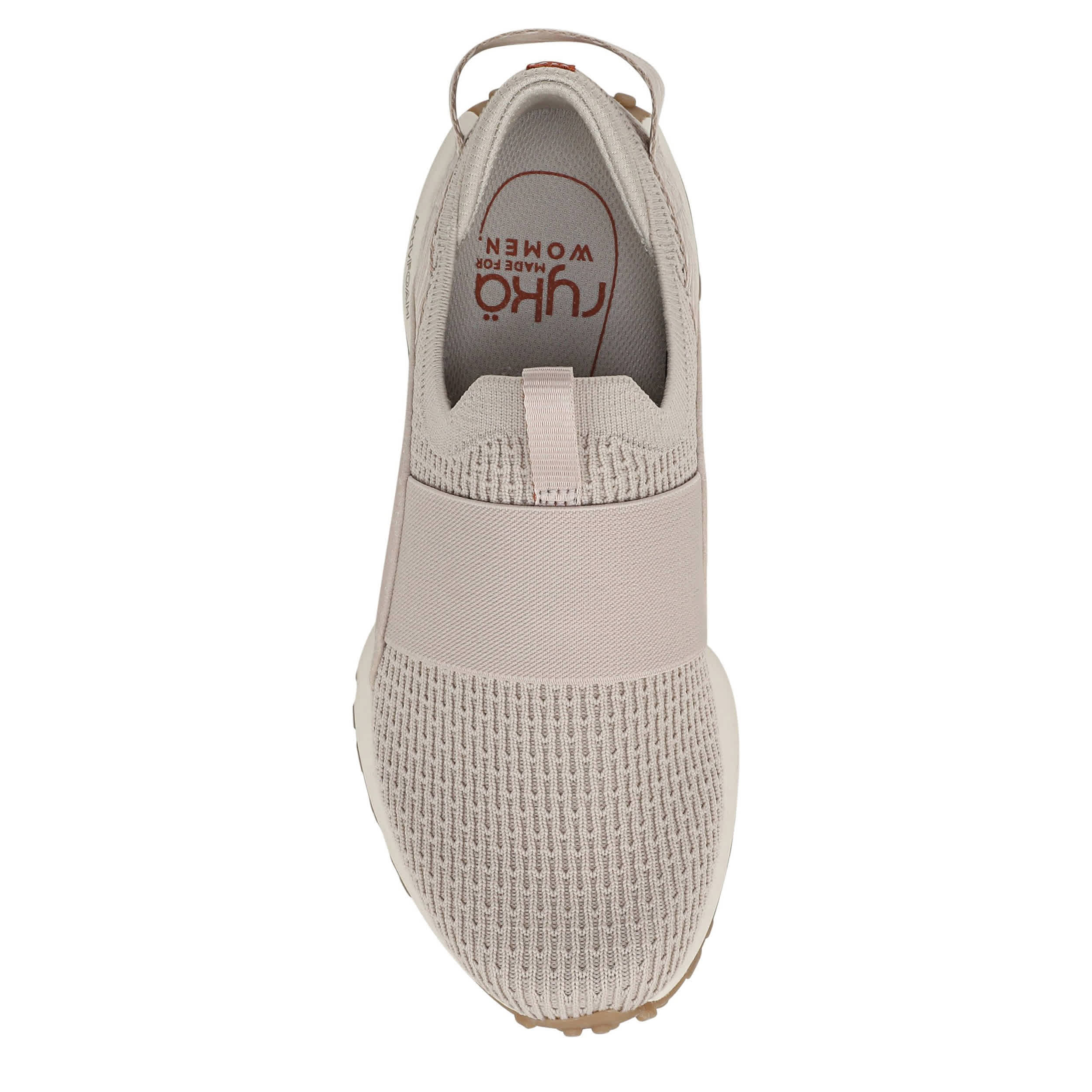 RYKA-WOMENS JUMPSTART KNIT WALKING SNEAKER-BEIGE & 