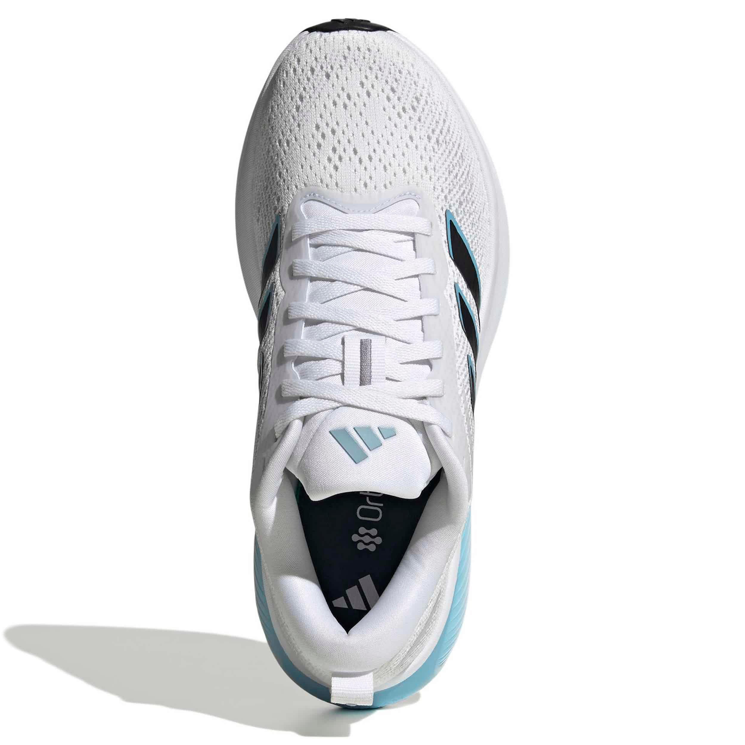 ADIDAS-WOMENS RESPONSE PACE RUNNING SHOE-WHITE & BLACK