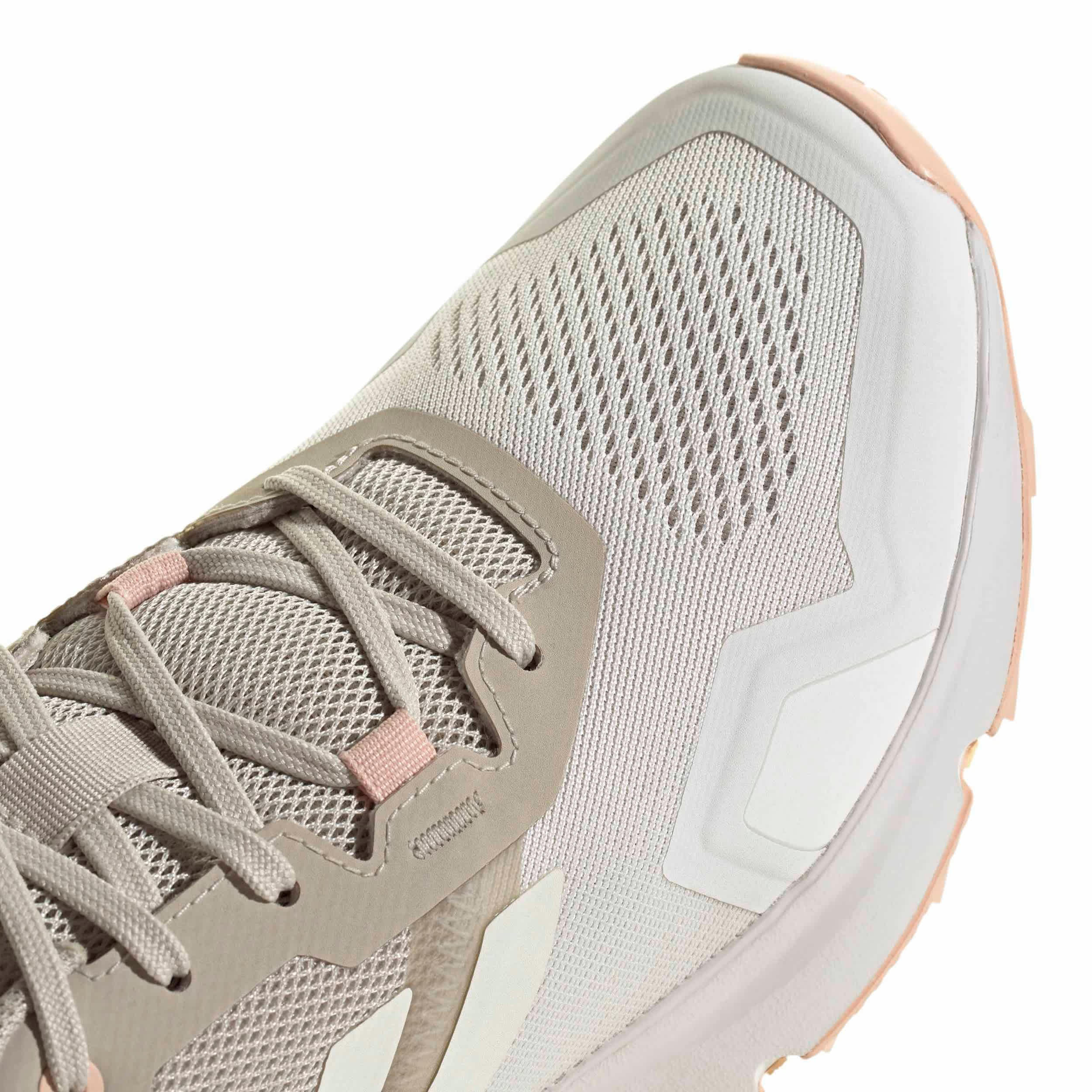ADIDAS-WOMENS TERREX SOULSTRIDE TRAIL SHOE-SILVER & ORANGE