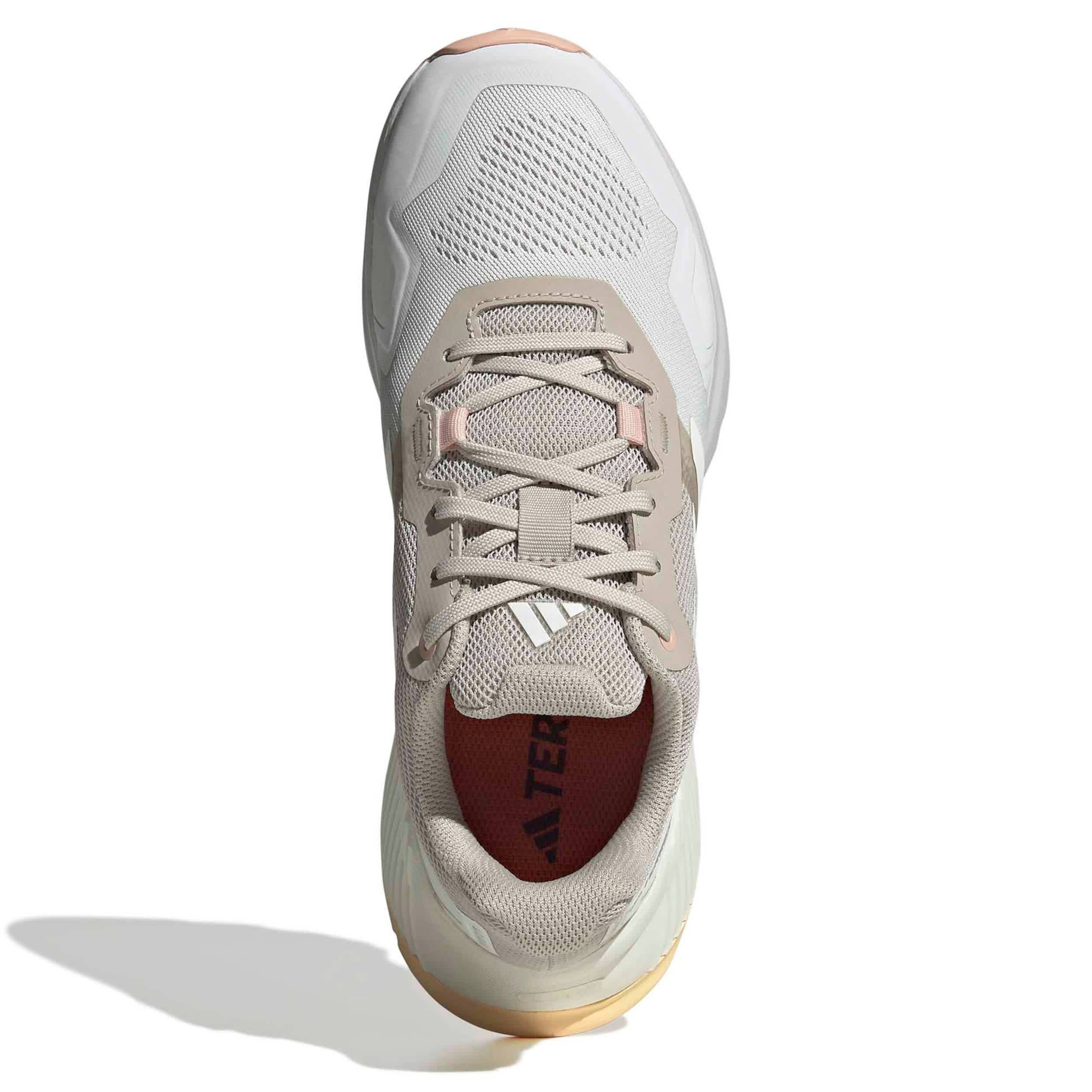 ADIDAS-WOMENS TERREX SOULSTRIDE TRAIL SHOE-SILVER & ORANGE