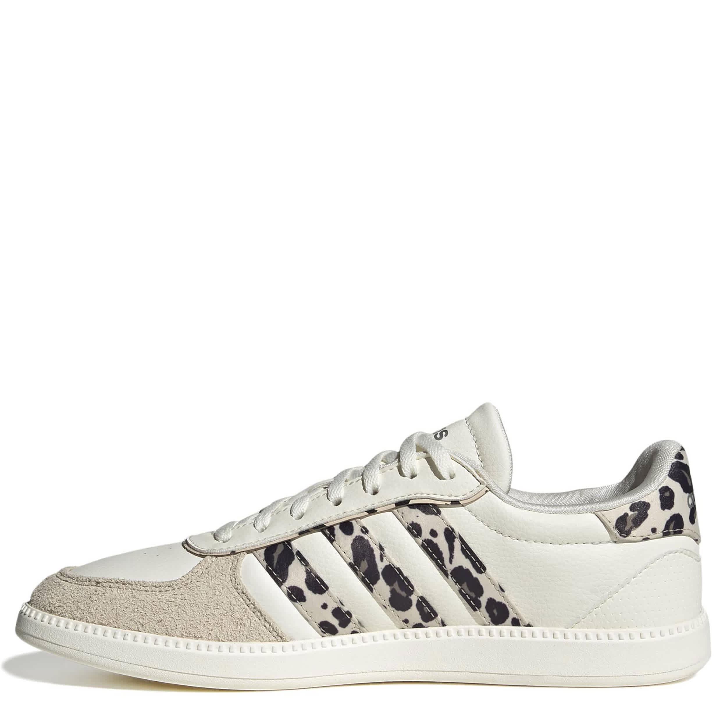 ADIDAS-WOMENS BREAKNET SLEEK SNEAKER-WHITE & IVORY
