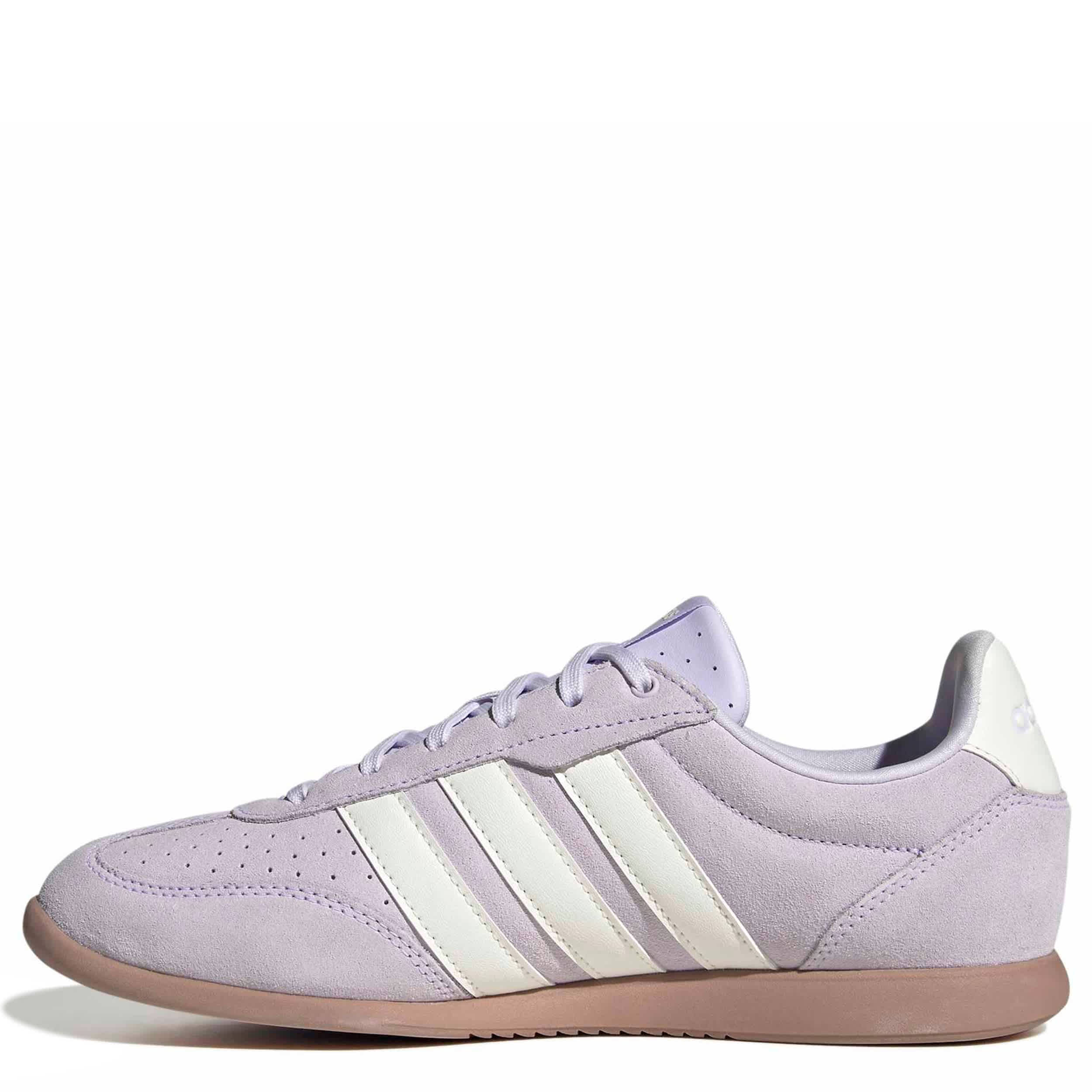 ADIDAS-WOMENS BARREDA LO SNEAKER-LILAC & WHITE