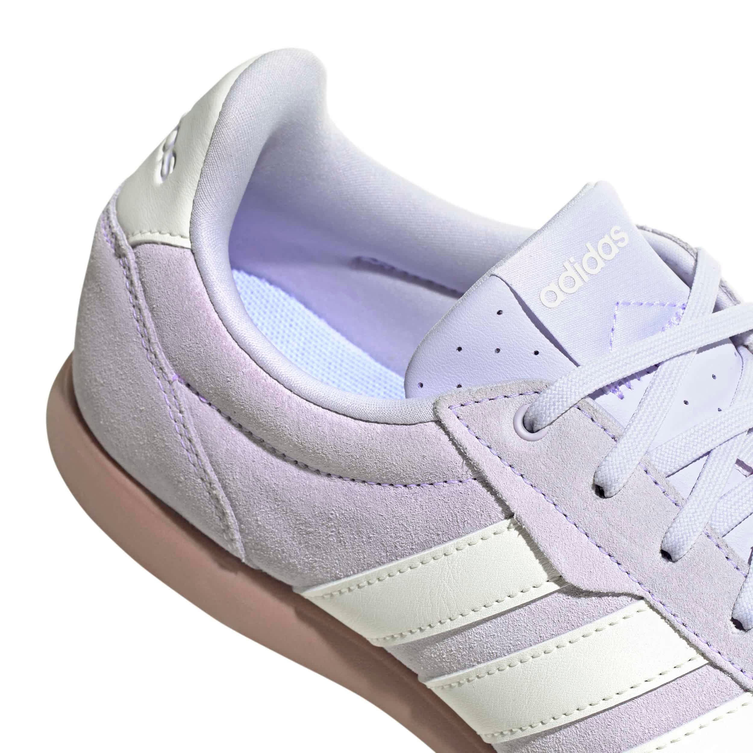 ADIDAS-WOMENS BARREDA LO SNEAKER-LILAC & WHITE