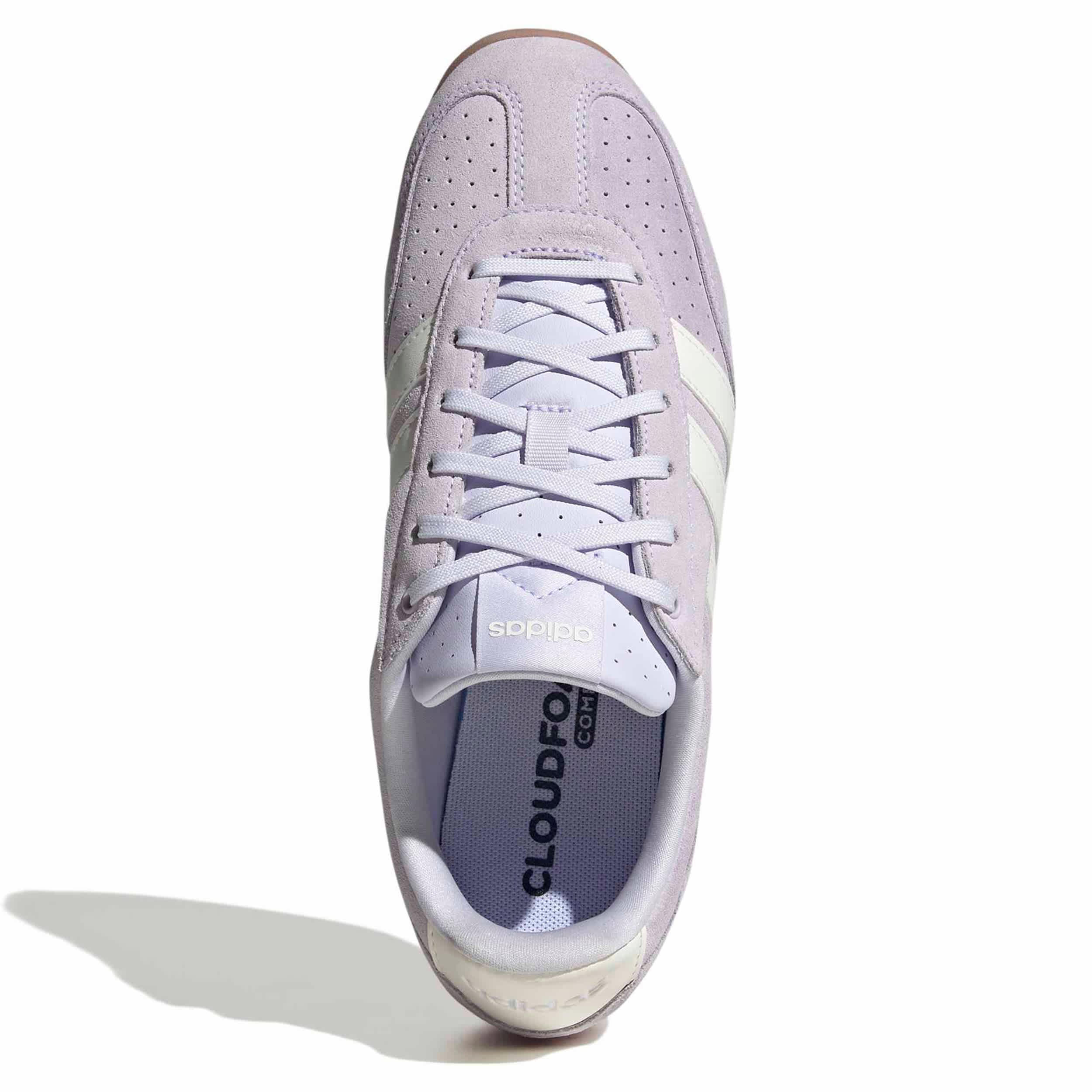 ADIDAS-WOMENS BARREDA LO SNEAKER-LILAC & WHITE