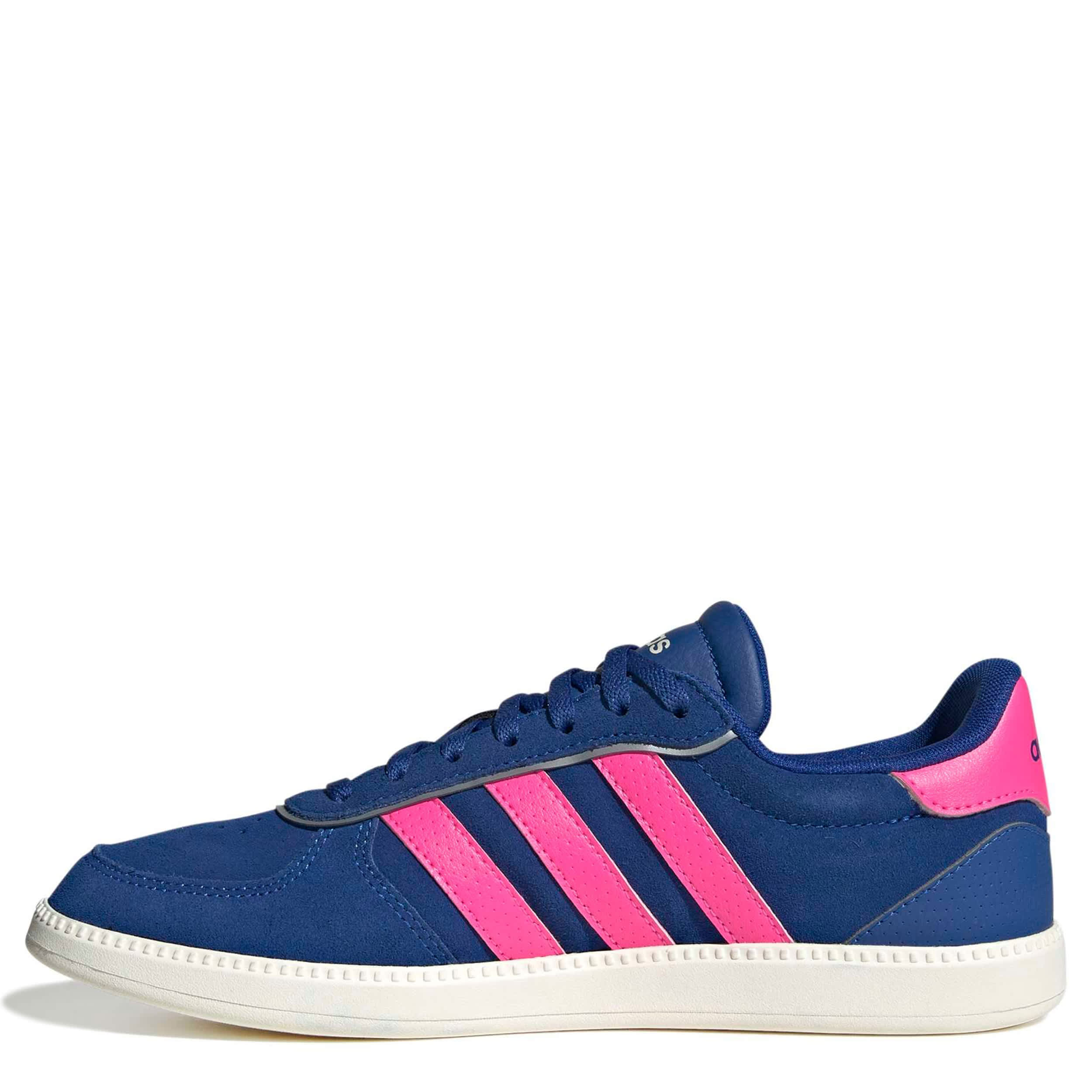 ADIDAS-WOMENS BREAKNET SLEEK SNEAKER-BLUE & PINK