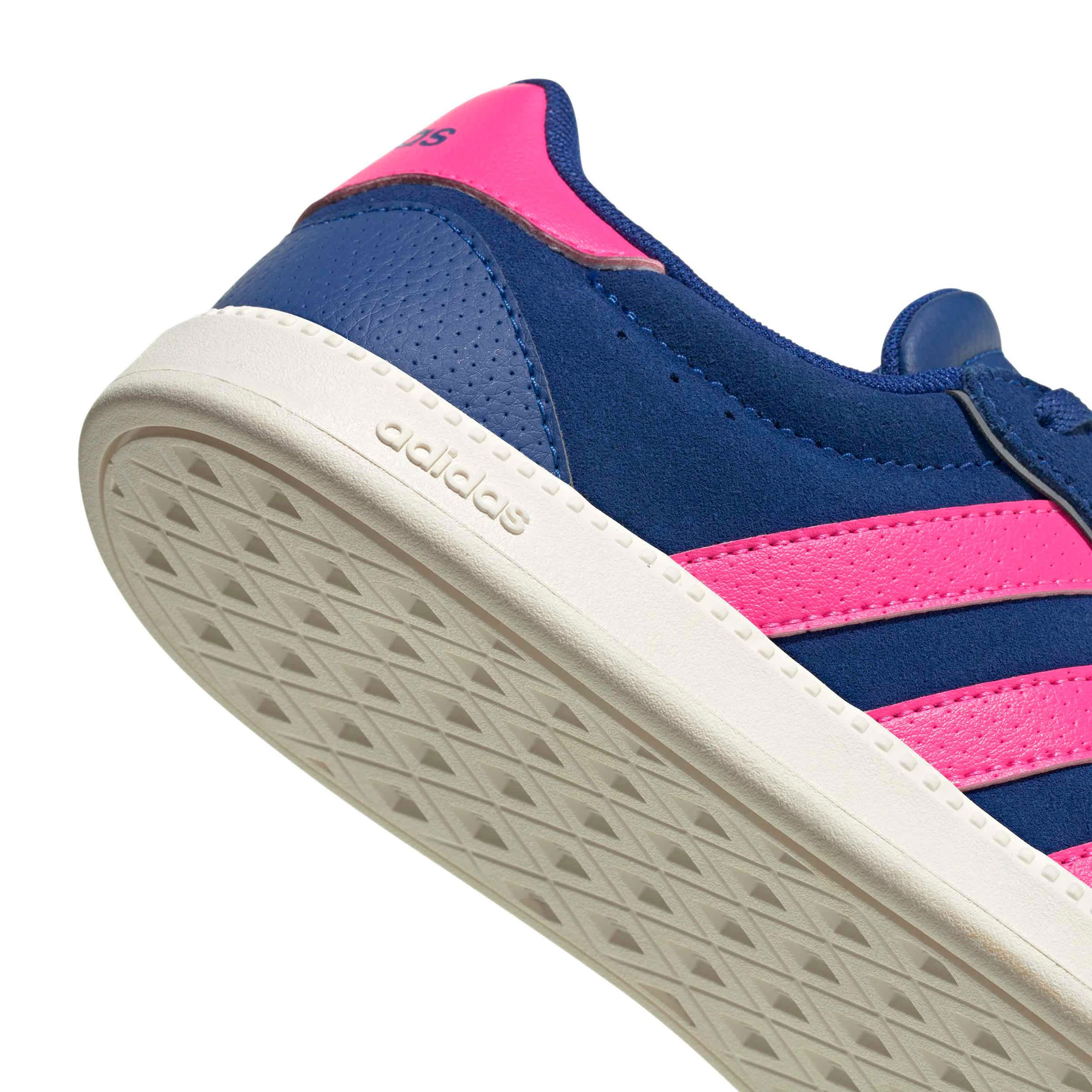 ADIDAS-WOMENS BREAKNET SLEEK SNEAKER-BLUE & PINK
