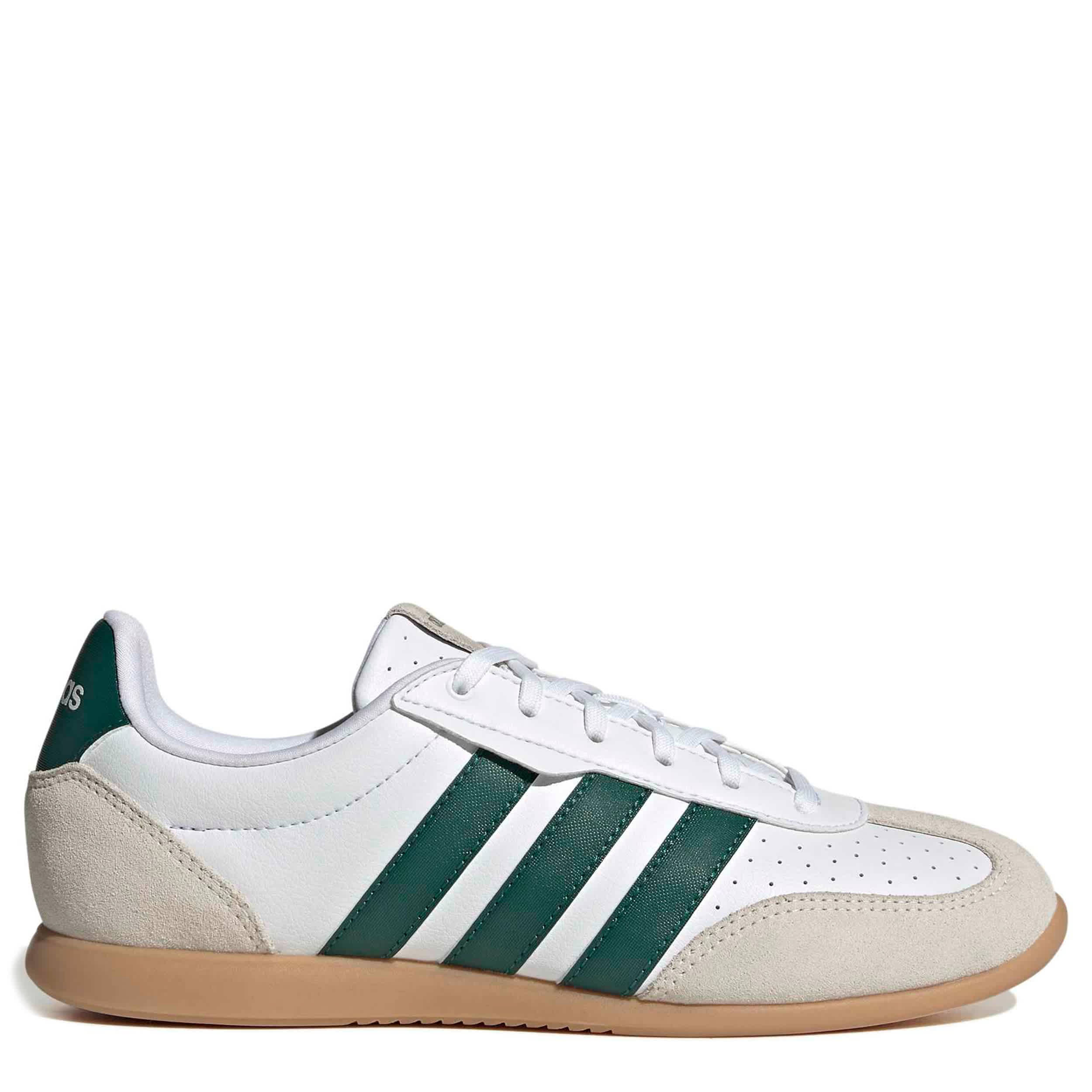 ADIDAS-WOMENS BARREDA LO SNEAKER-WHITE & GREEN