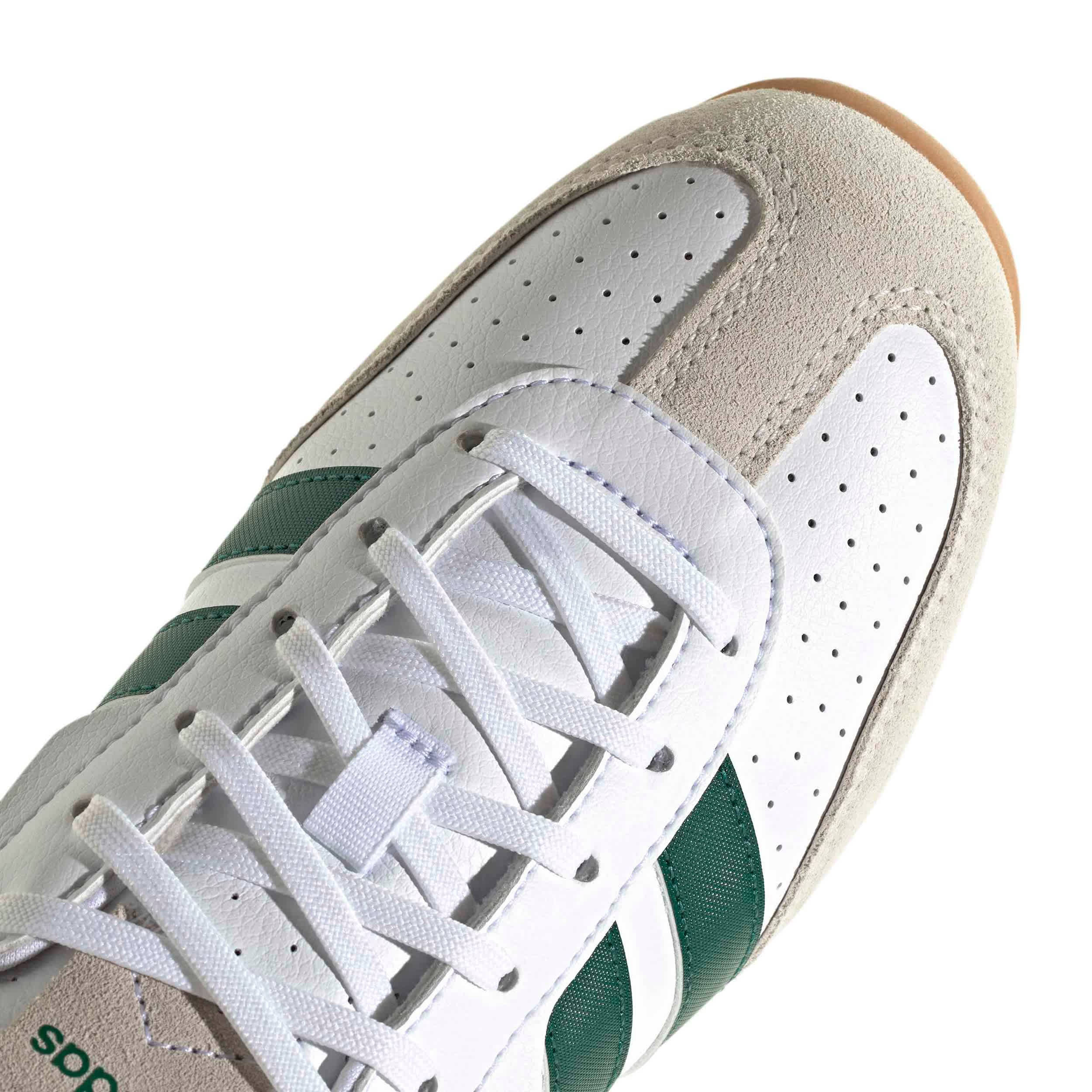 ADIDAS-WOMENS BARREDA LO SNEAKER-WHITE & GREEN