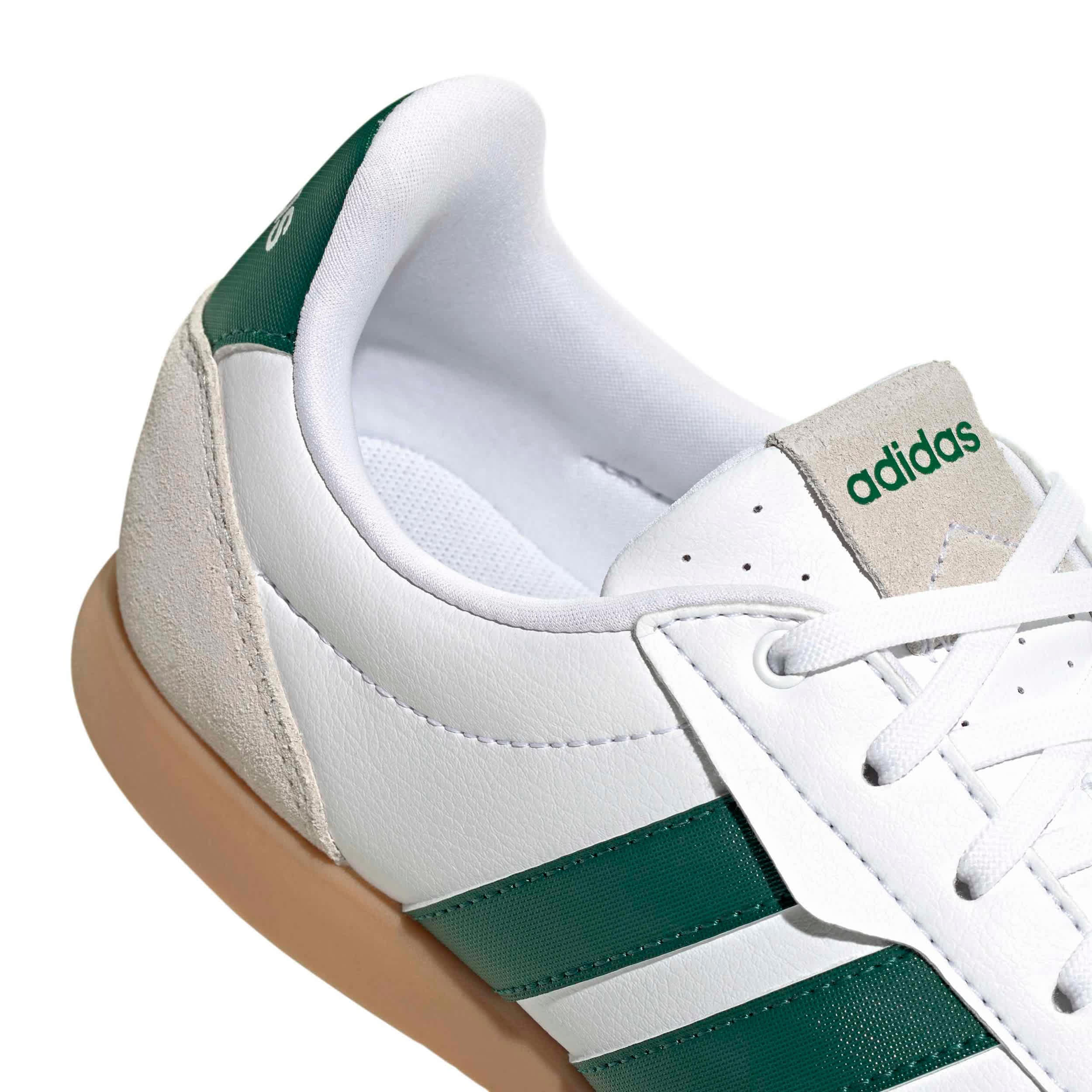 ADIDAS-WOMENS BARREDA LO SNEAKER-WHITE & GREEN