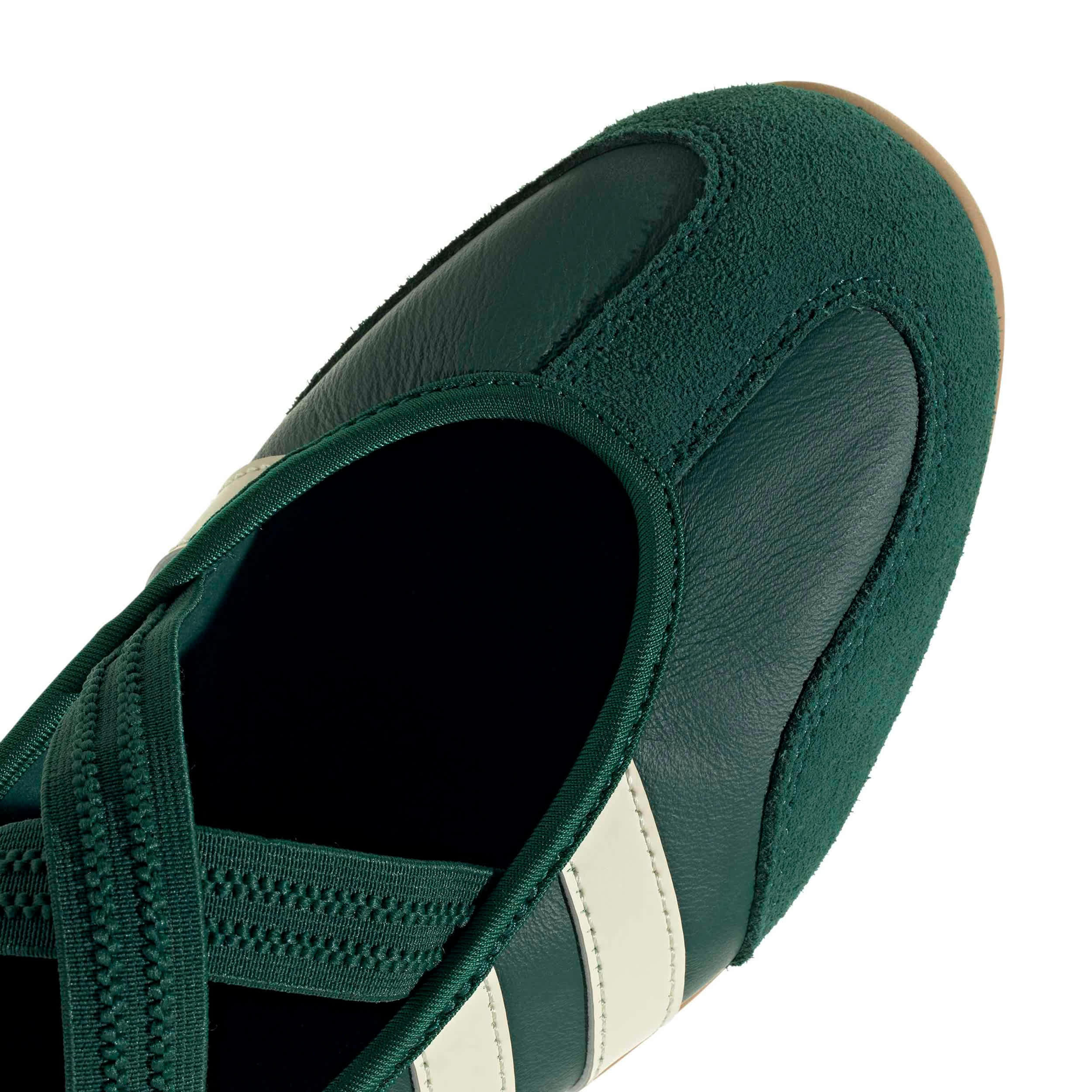 ADIDAS-WOMENS BARREDA MARY JANE SNEAKER-GREEN & OFF WHITE
