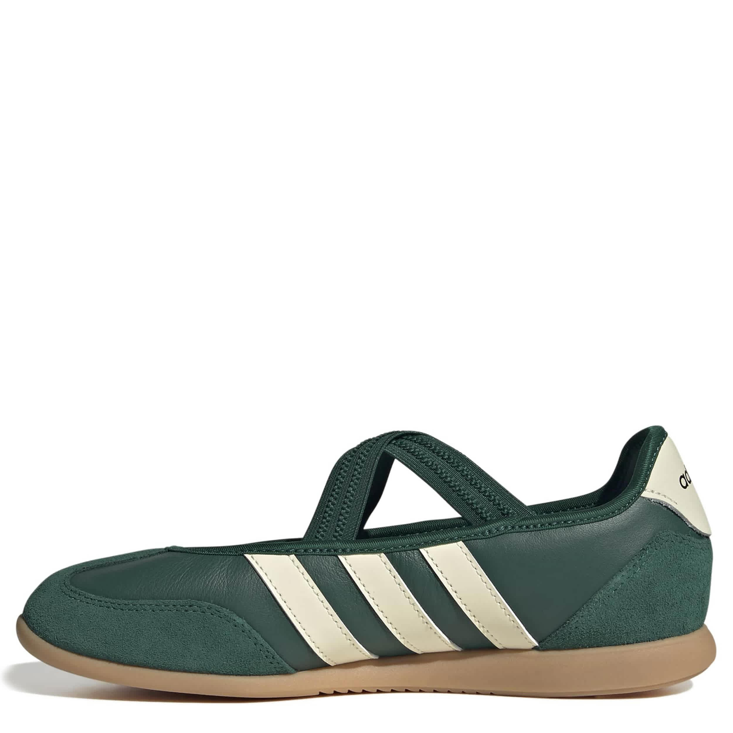 ADIDAS-WOMENS BARREDA MARY JANE SNEAKER-GREEN & OFF WHITE