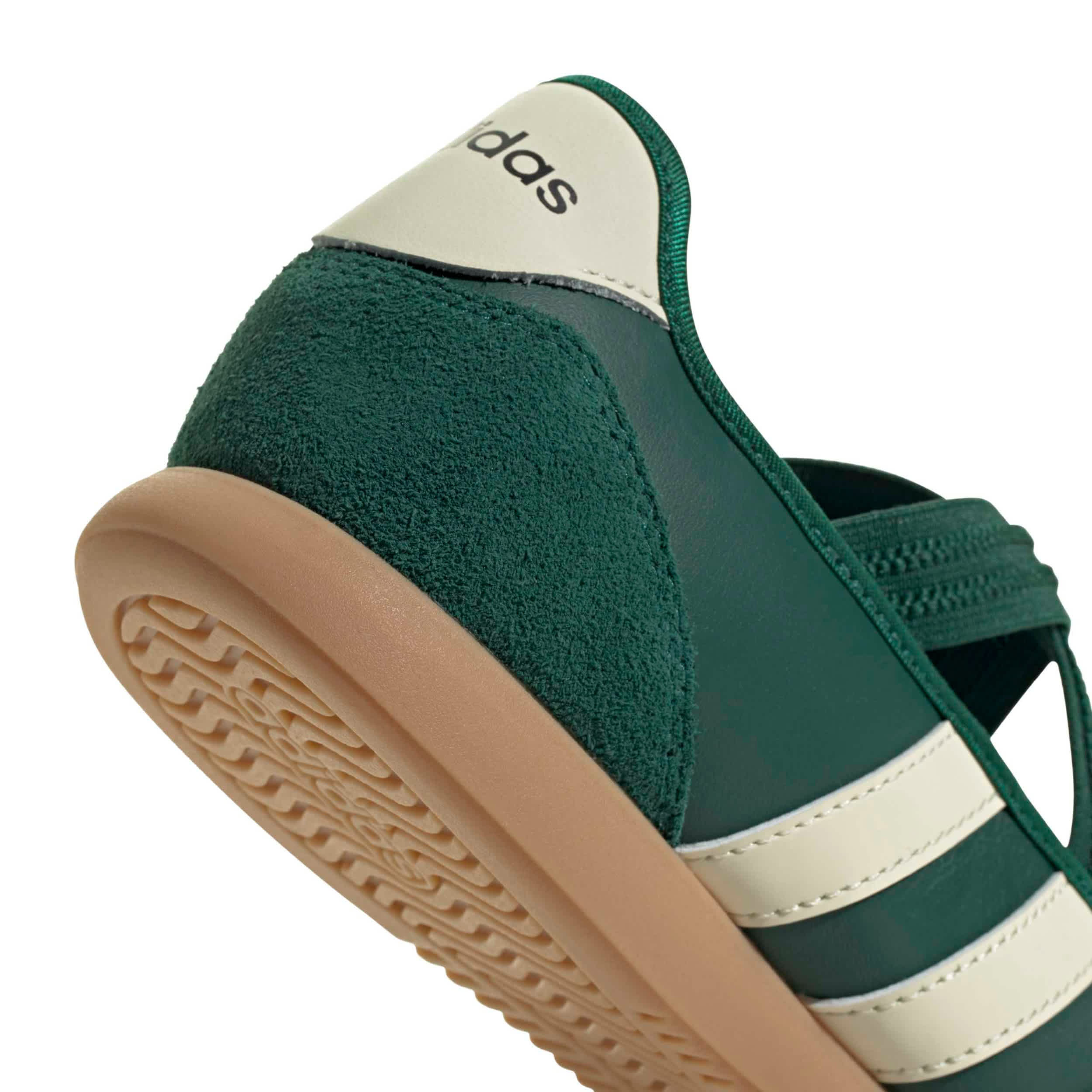 ADIDAS-WOMENS BARREDA MARY JANE SNEAKER-GREEN & OFF WHITE