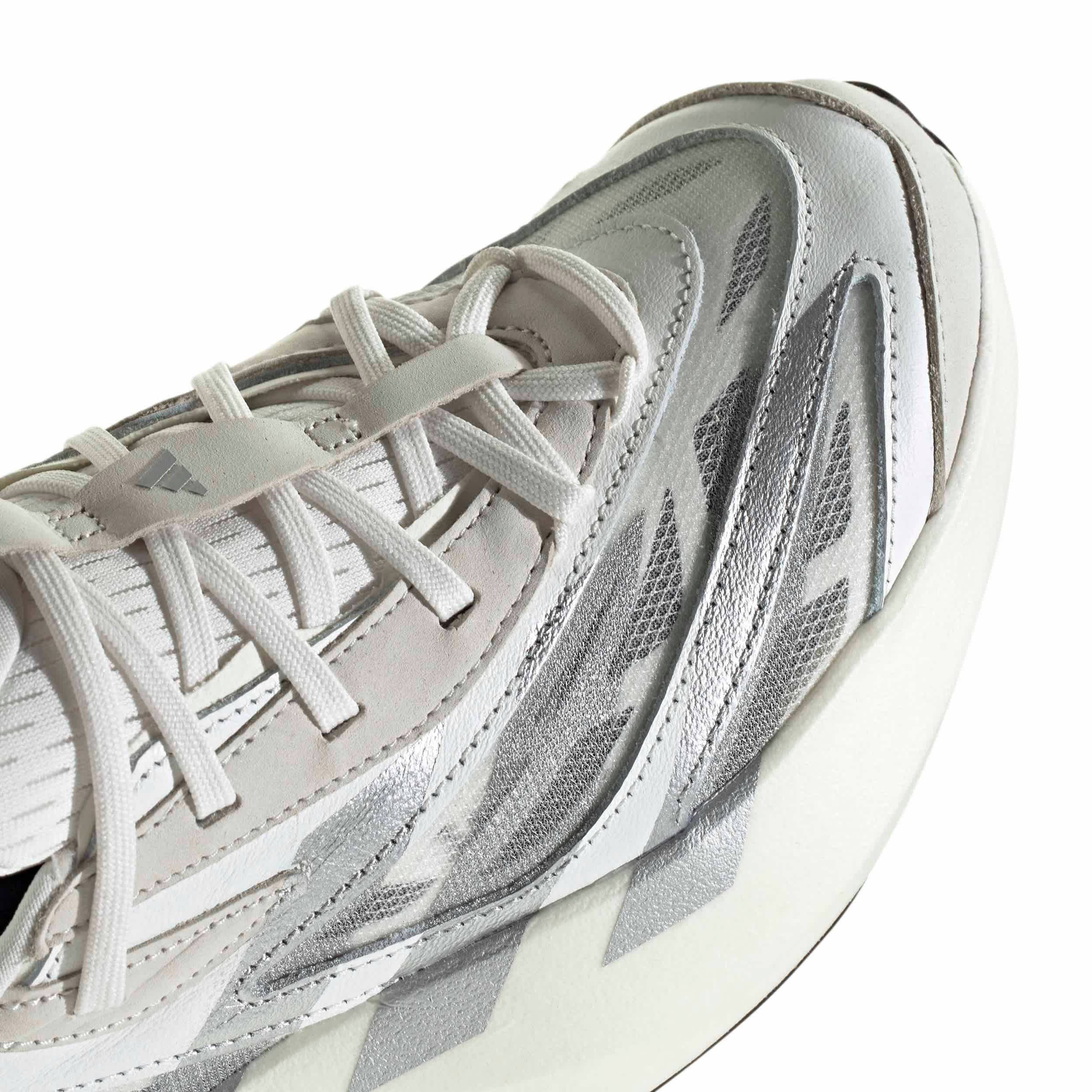 ADIDAS-WOMENS LIGHTBLAZE EVO SL SNEAKER-WHITE & SILVER