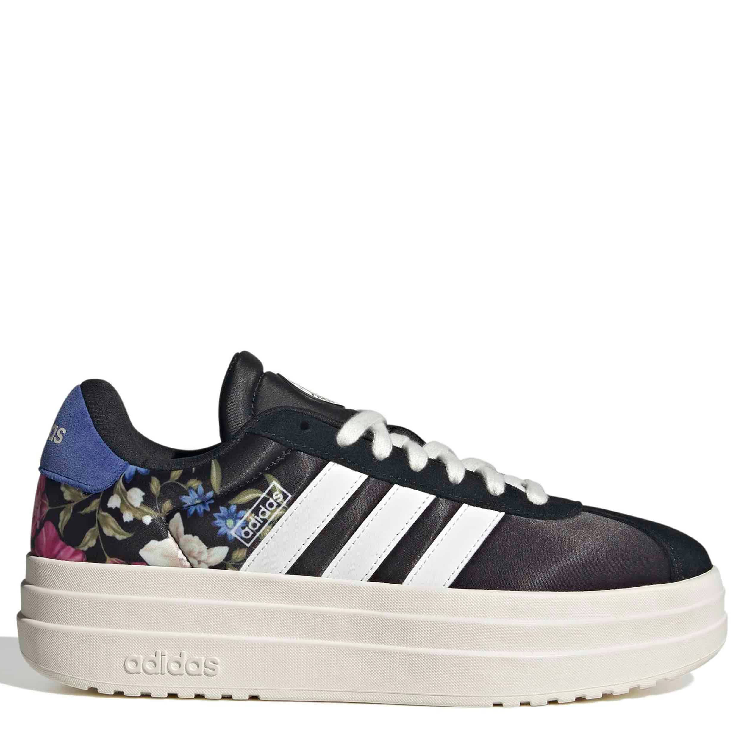 ADIDAS-WOMENS VL COURT BOLD SNEAKER-BLACK & WHITE