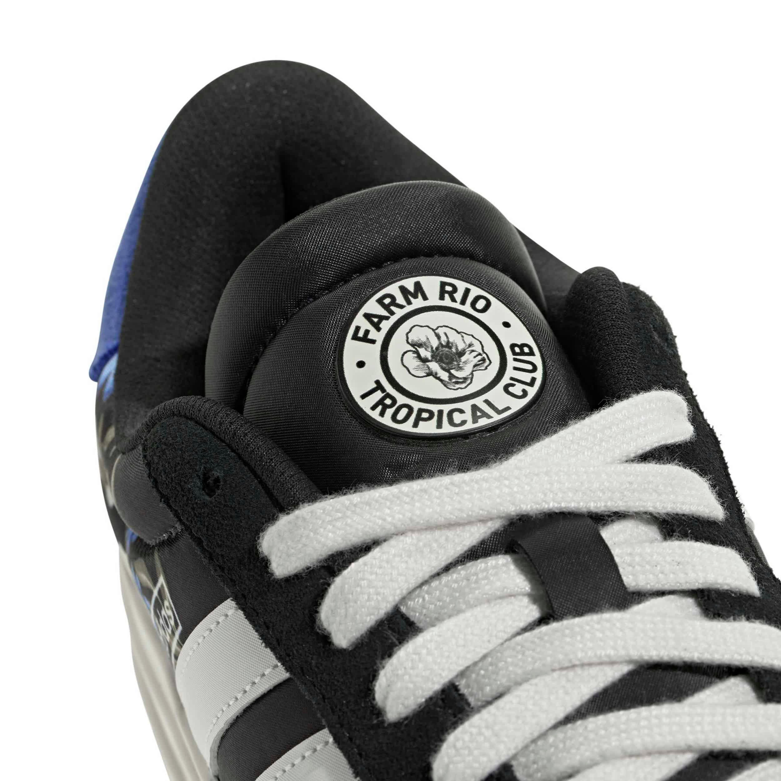 ADIDAS-WOMENS VL COURT BOLD SNEAKER-BLACK & WHITE