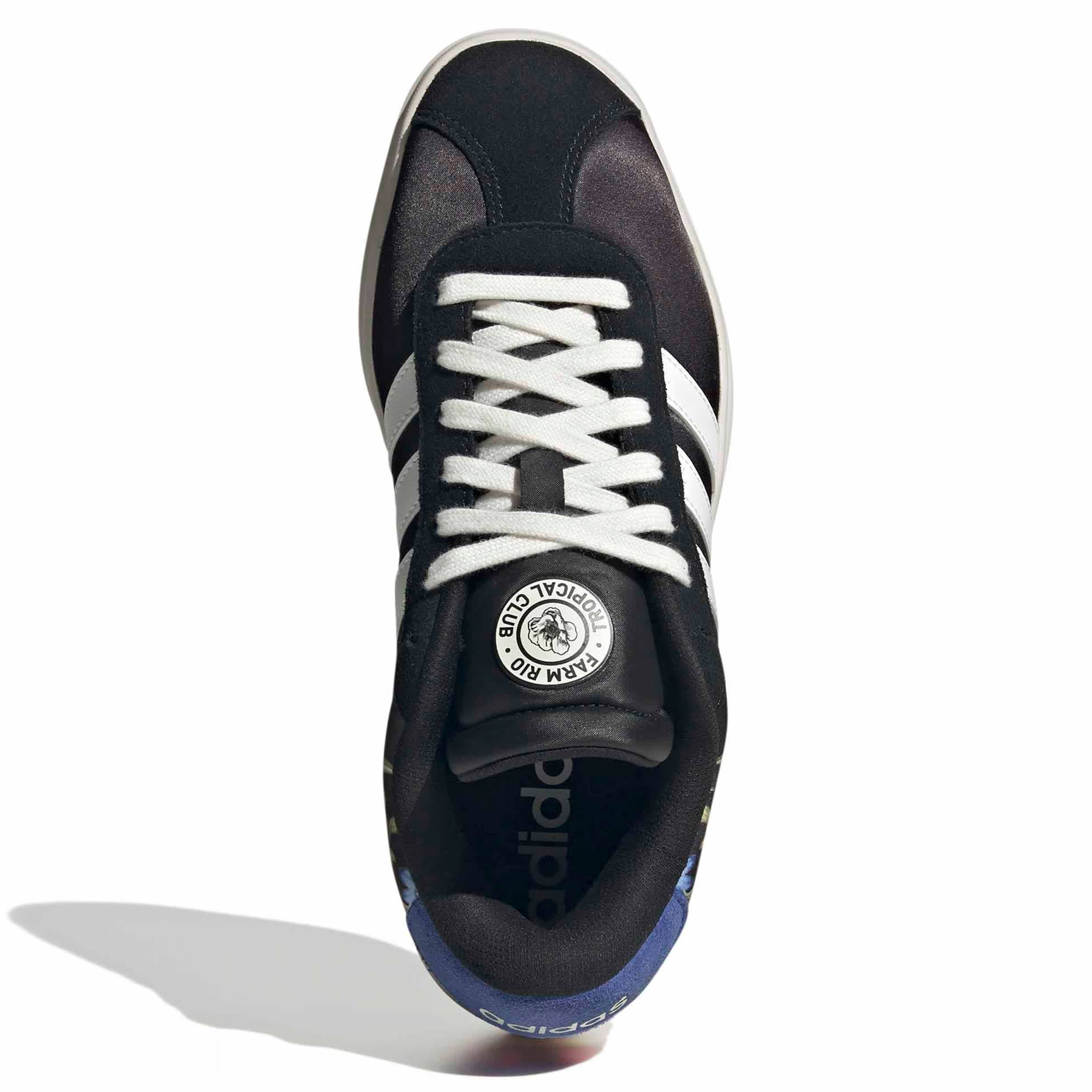 ADIDAS-WOMENS VL COURT BOLD SNEAKER-BLACK & WHITE